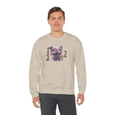 Bulldog Dad crew neck sweatshirt (French)