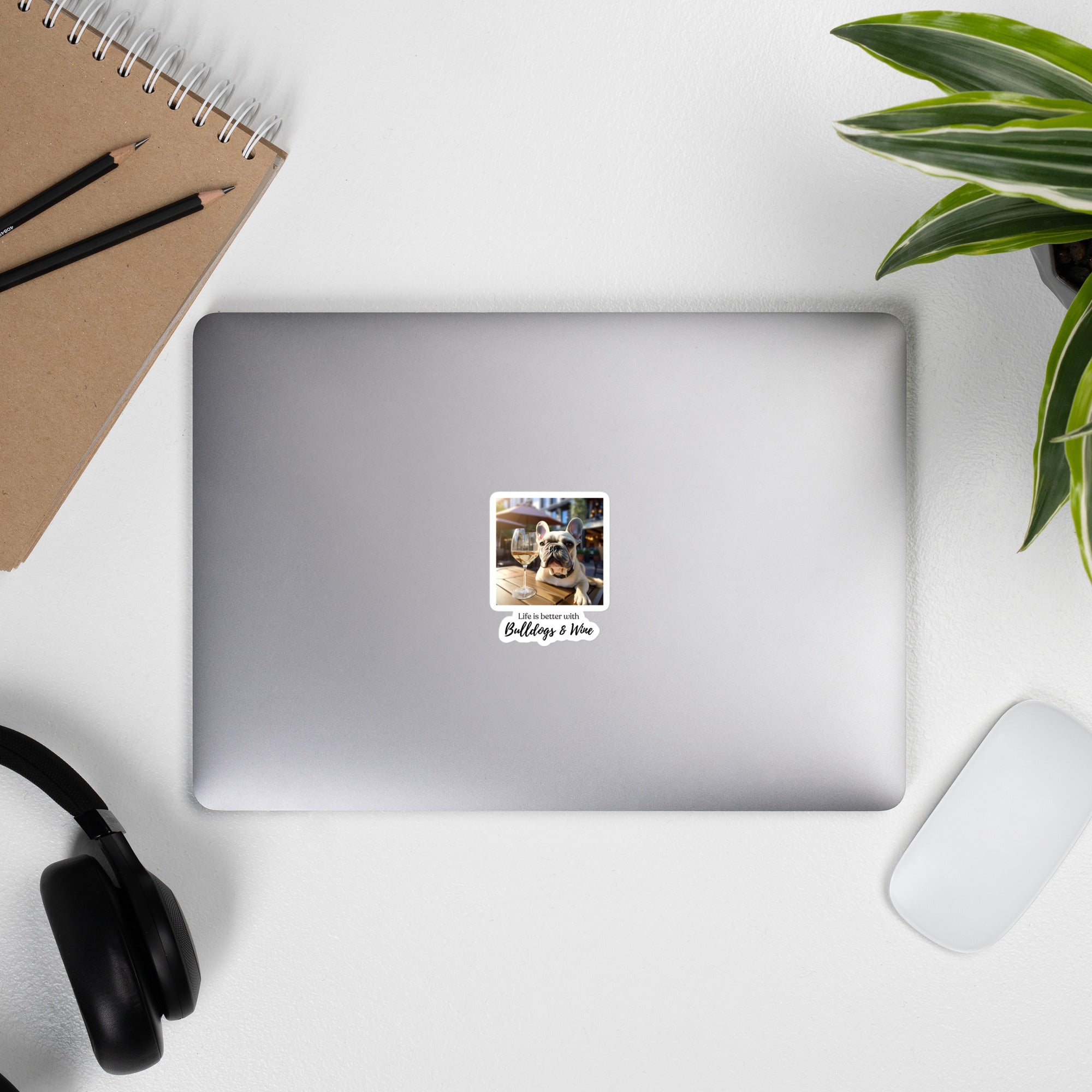 Bubble-free stickers - Life is Better - French Bulldog