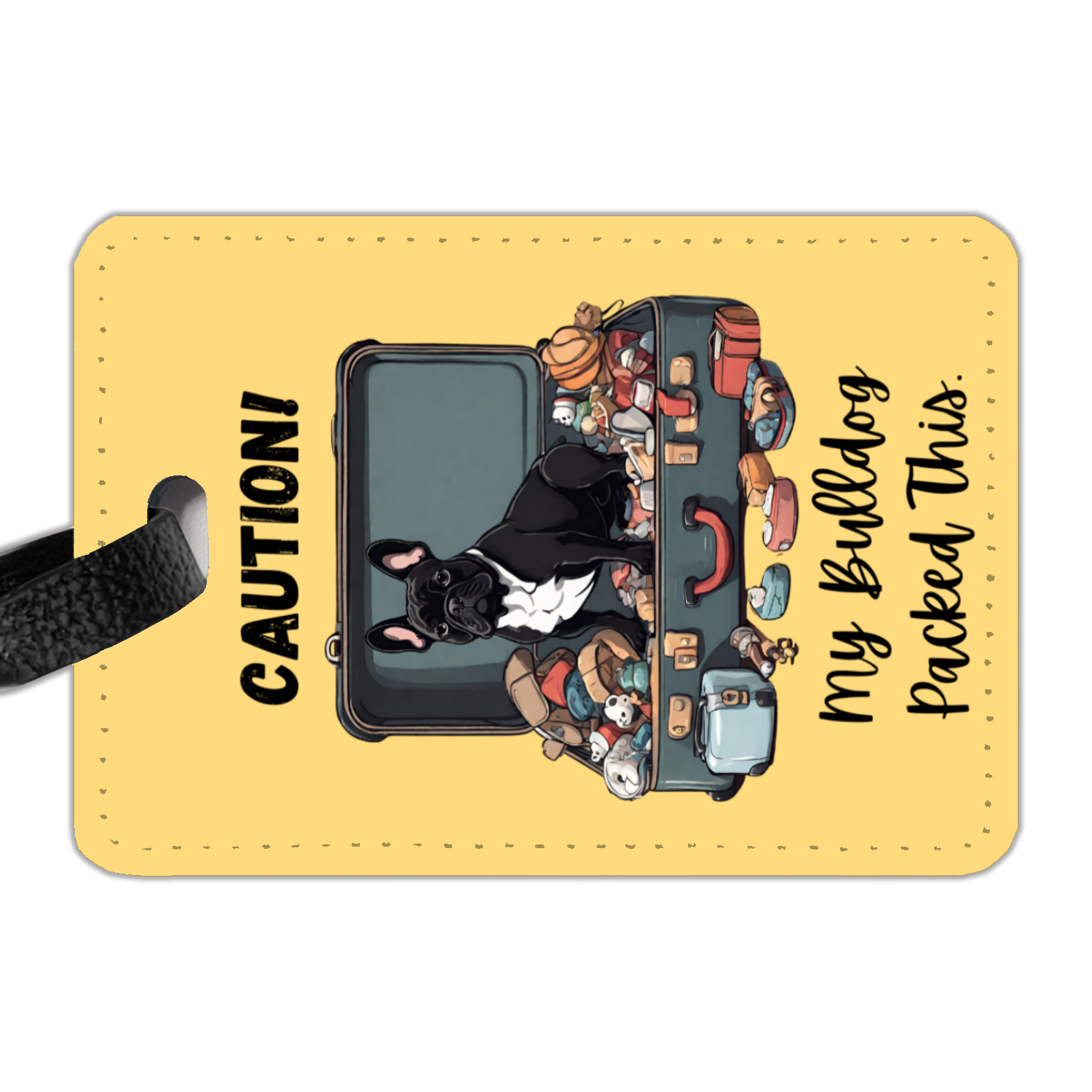 Bulldog Luggage Tags (French/Black)