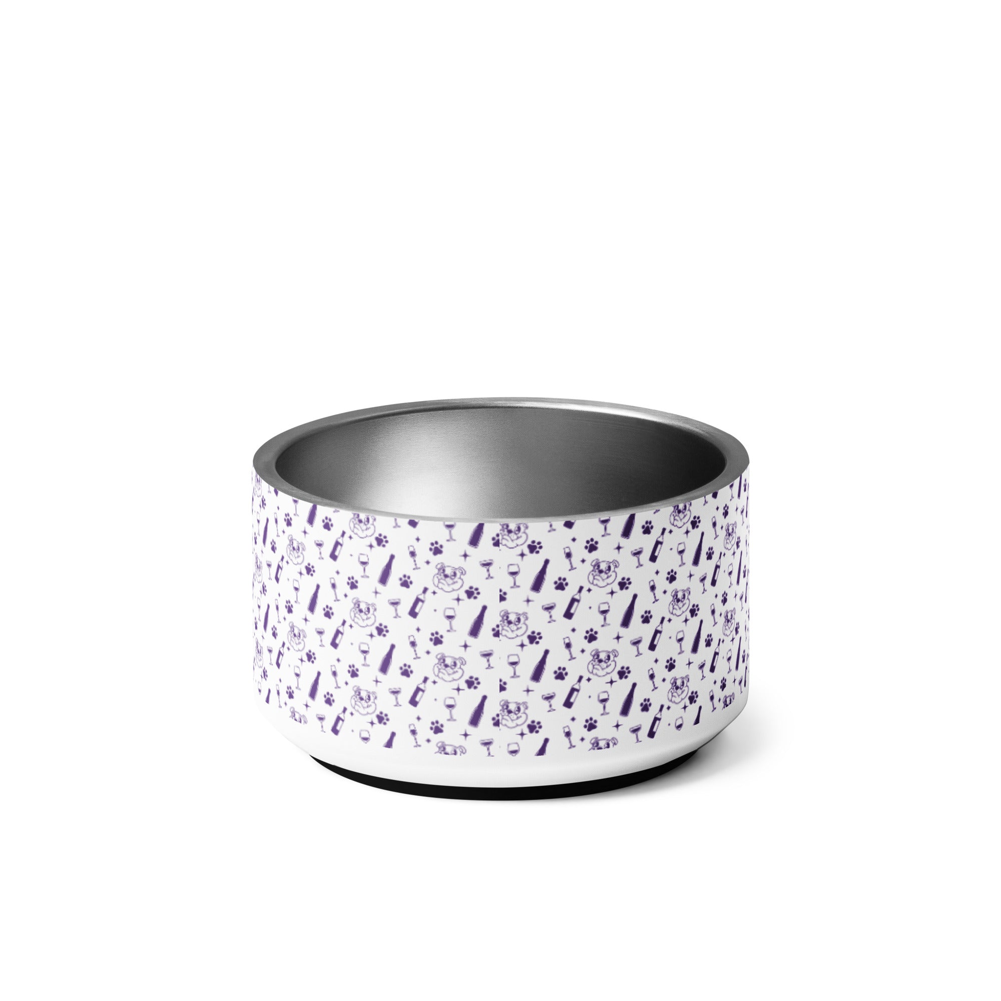Pet bowl - Sip - Purple detail shot - English Bulldog mom gift | Tipsy Bully