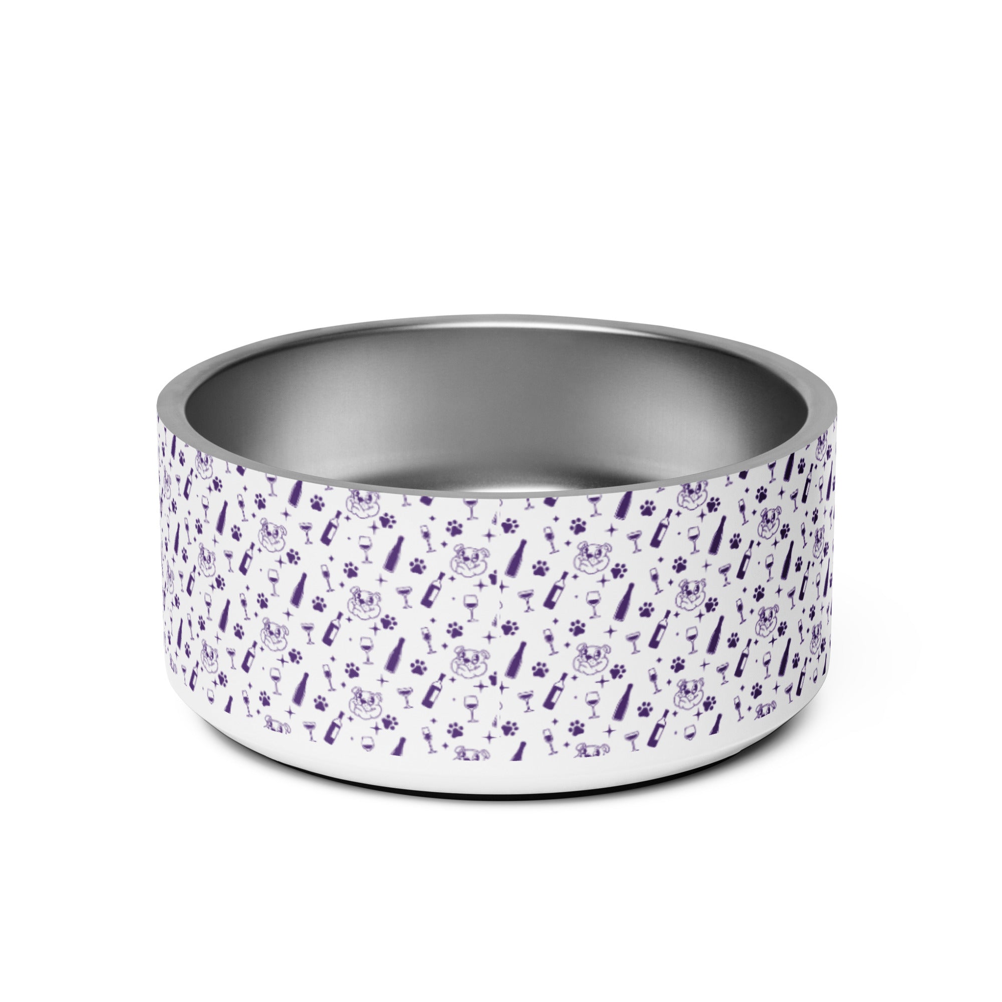 Pet bowl - Sip - Purple color option - English Bulldog mom gift | Tipsy Bully