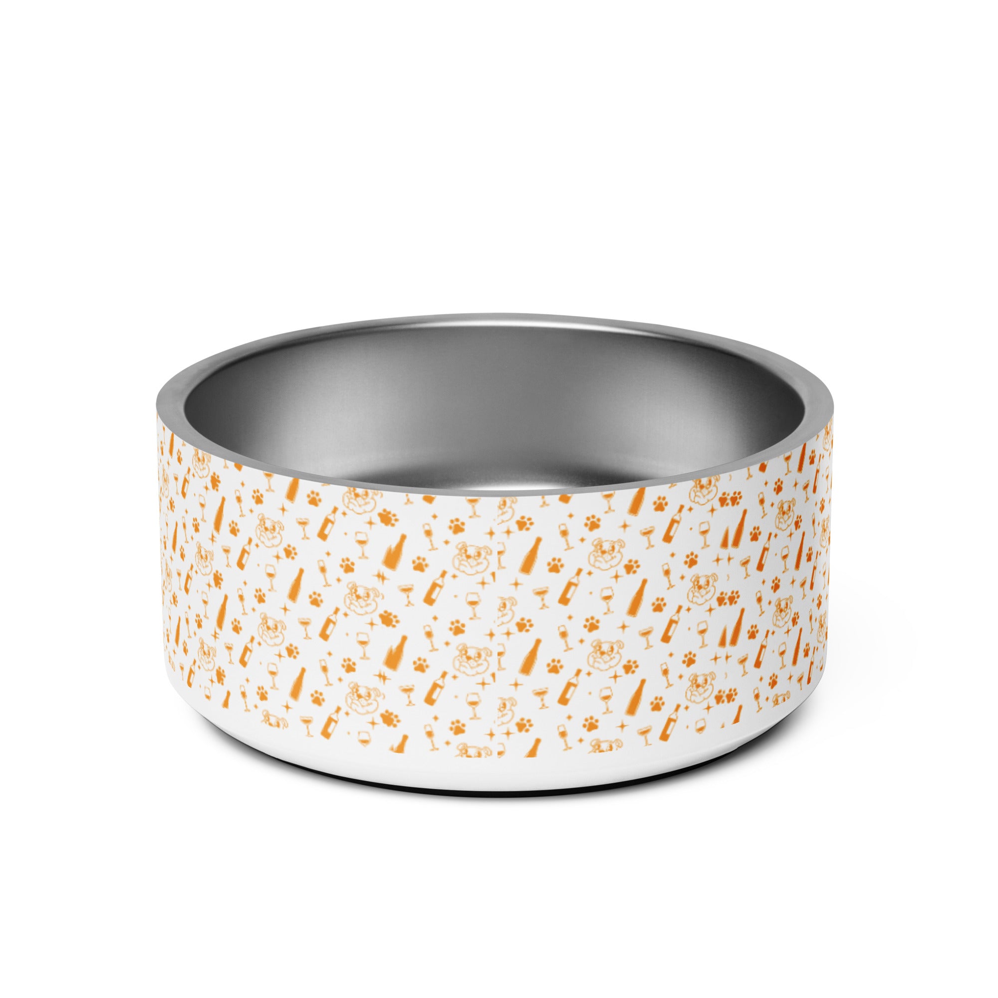 Pet bowl - Sip - Orange color option - English Bulldog mom gift | Tipsy Bully