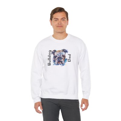Bulldog Dad crew neck sweatshirt - English Bulldog mom gift | Tipsy Bully