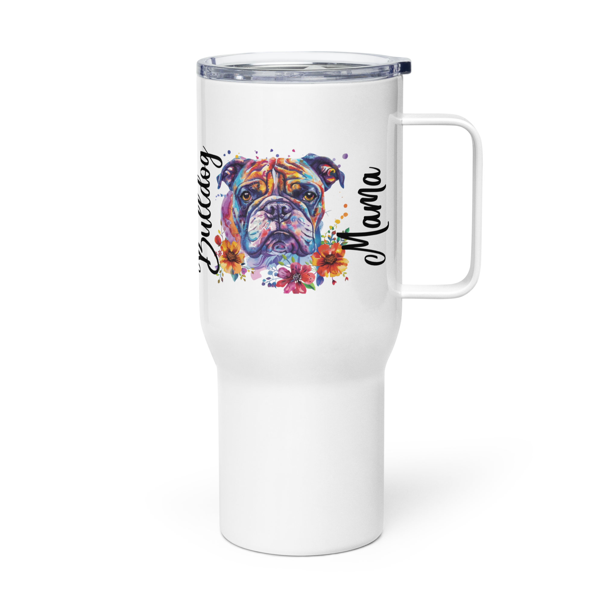 Bulldog Mama Travel Tumbler (English)