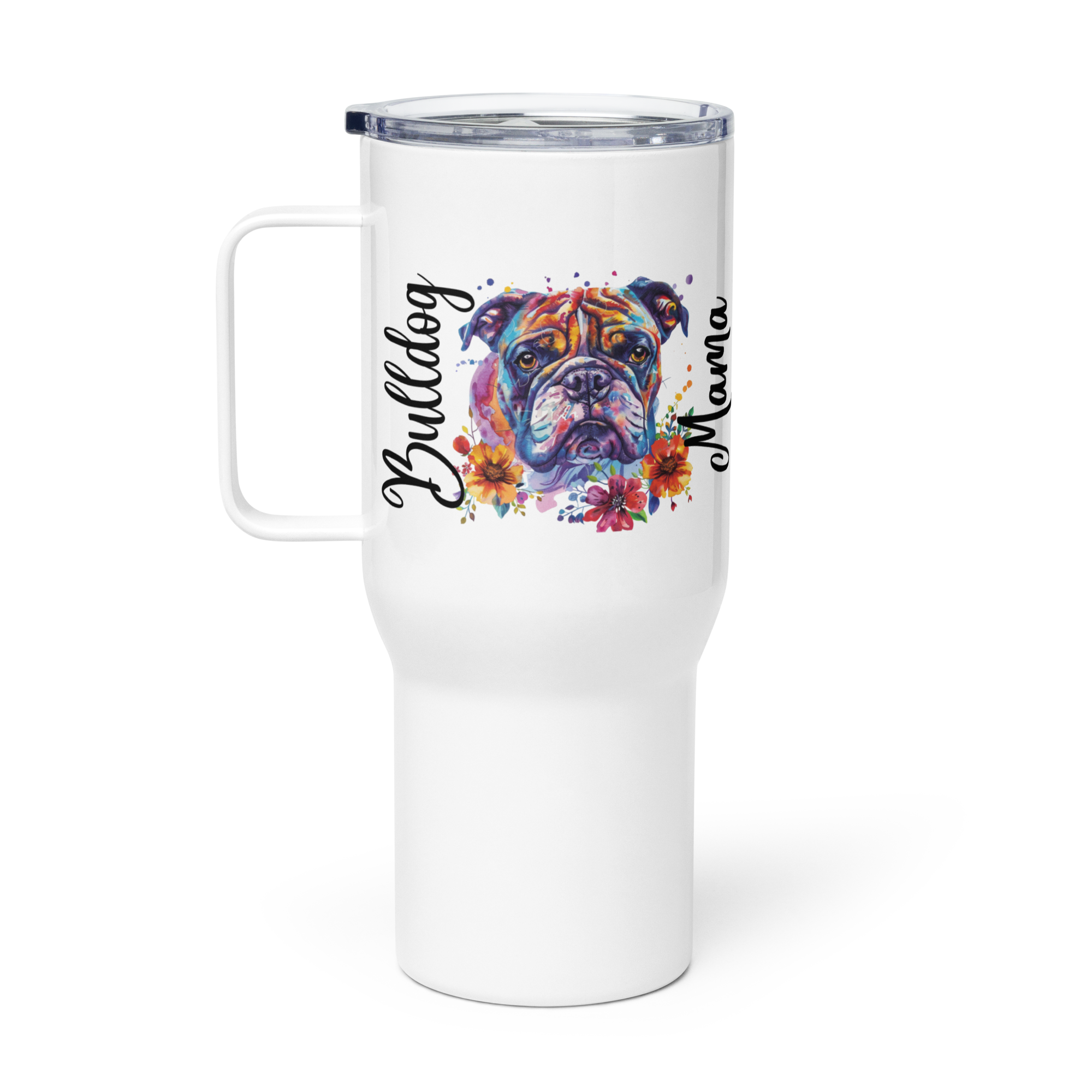 Bulldog Mama Travel Tumbler (English)