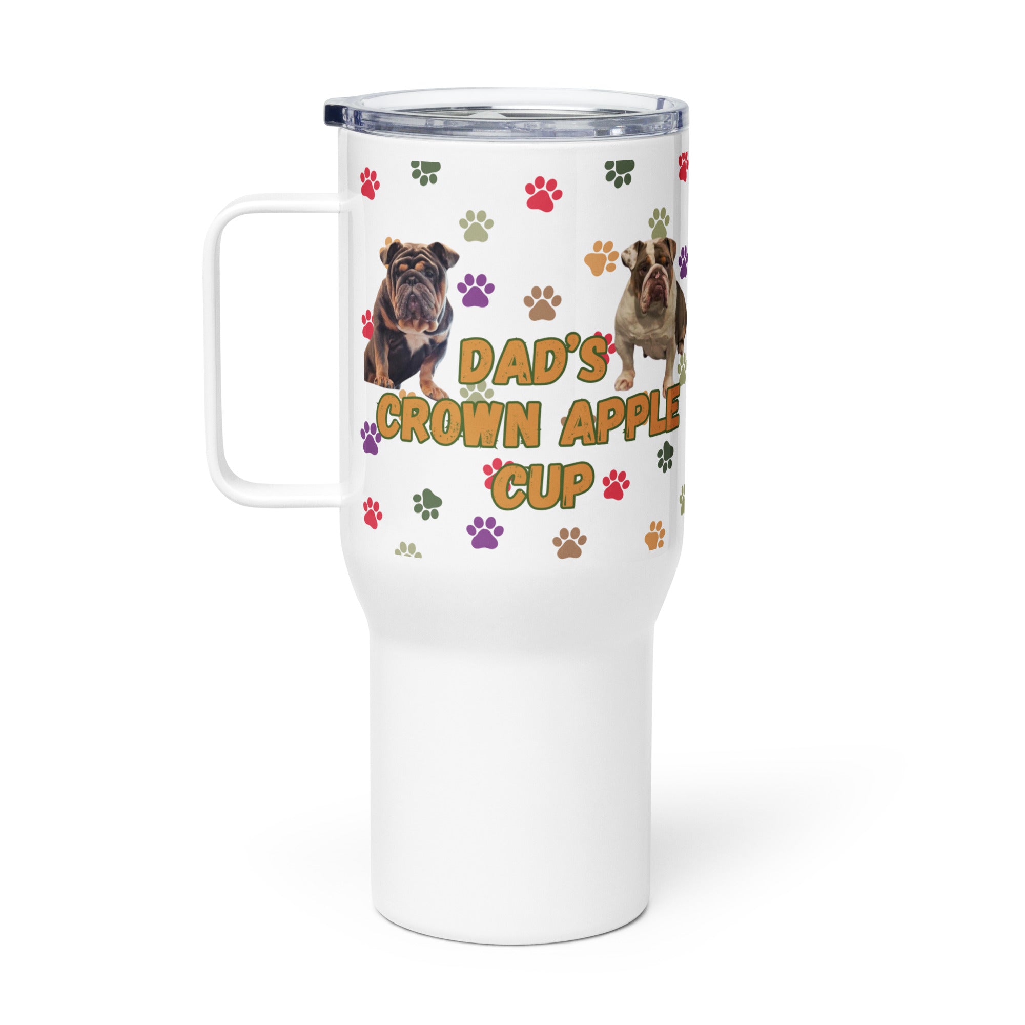 Travel mug with a handle (Heather)