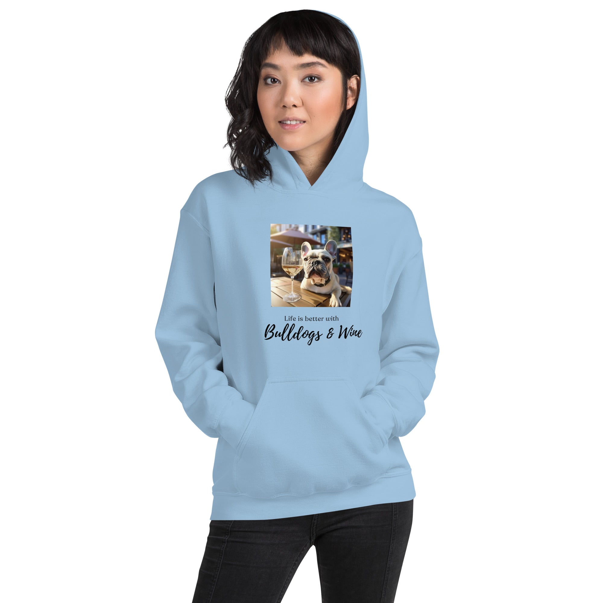 Unisex Hoodie - Life is Better - French Bulldog