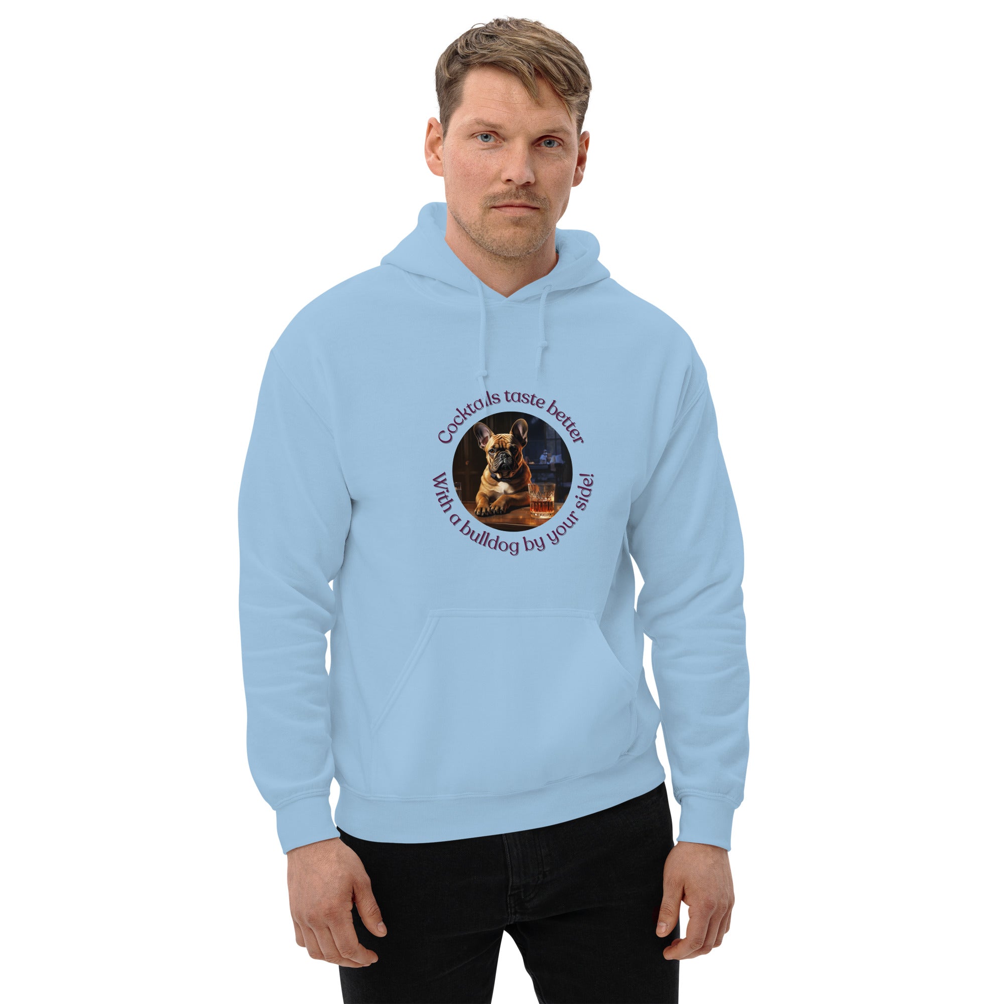 Unisex Hoodie - Cocktails Taste Better - French Bulldog