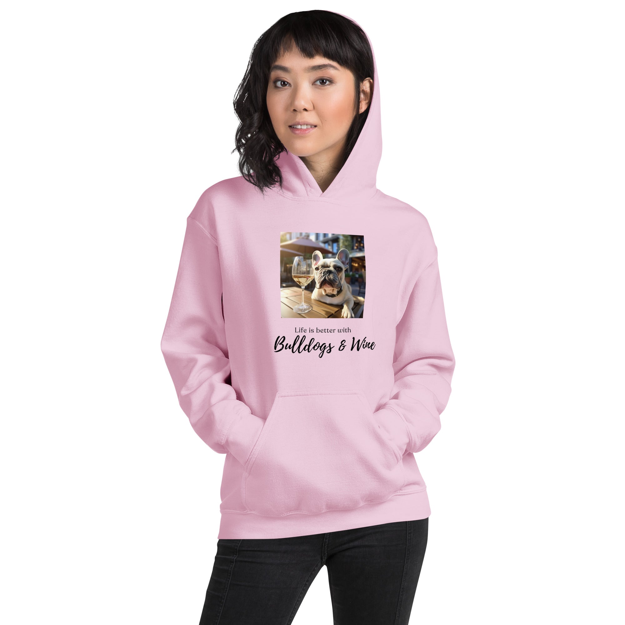 Unisex Hoodie - Life is Better - French Bulldog