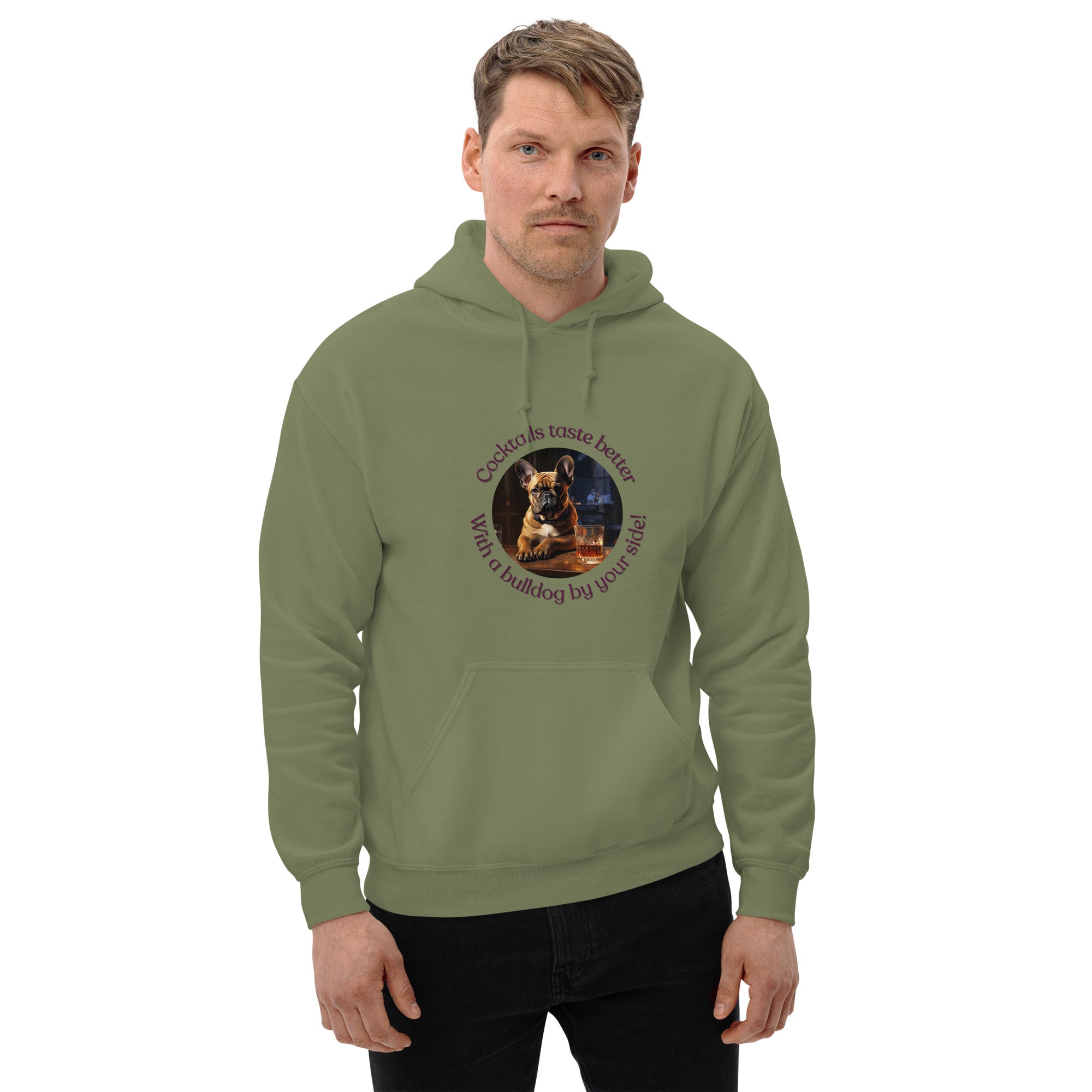 Unisex Hoodie - Cocktails Taste Better - French Bulldog