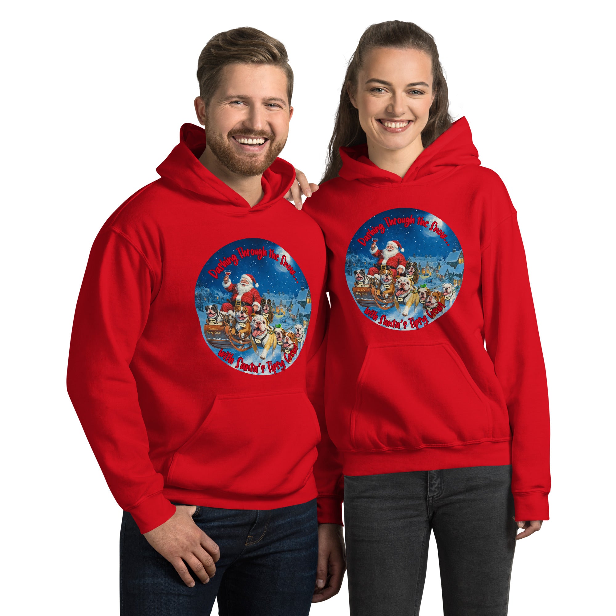 Santa's Tipsy Crew Hoodie (English)