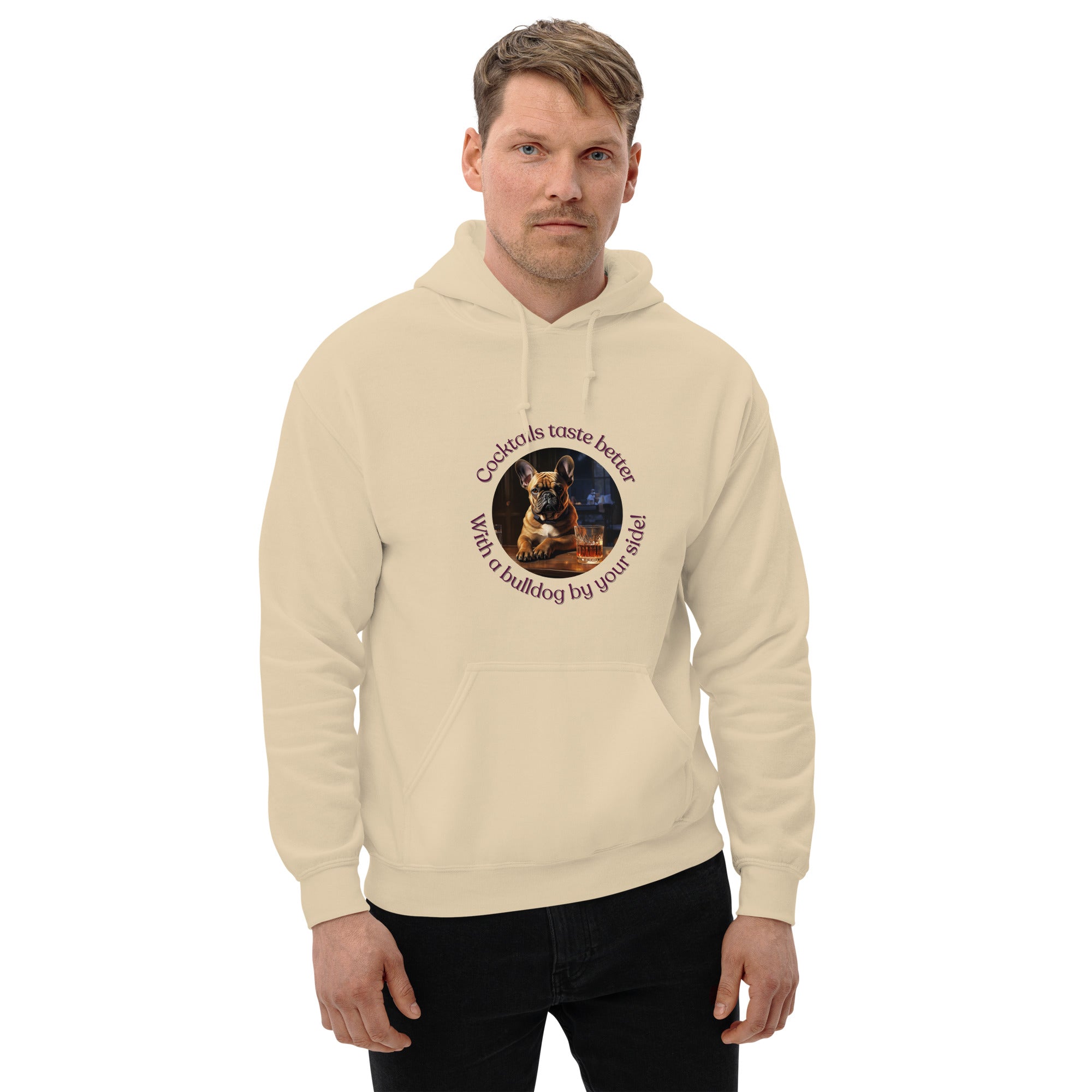 Unisex Hoodie - Cocktails Taste Better - French Bulldog