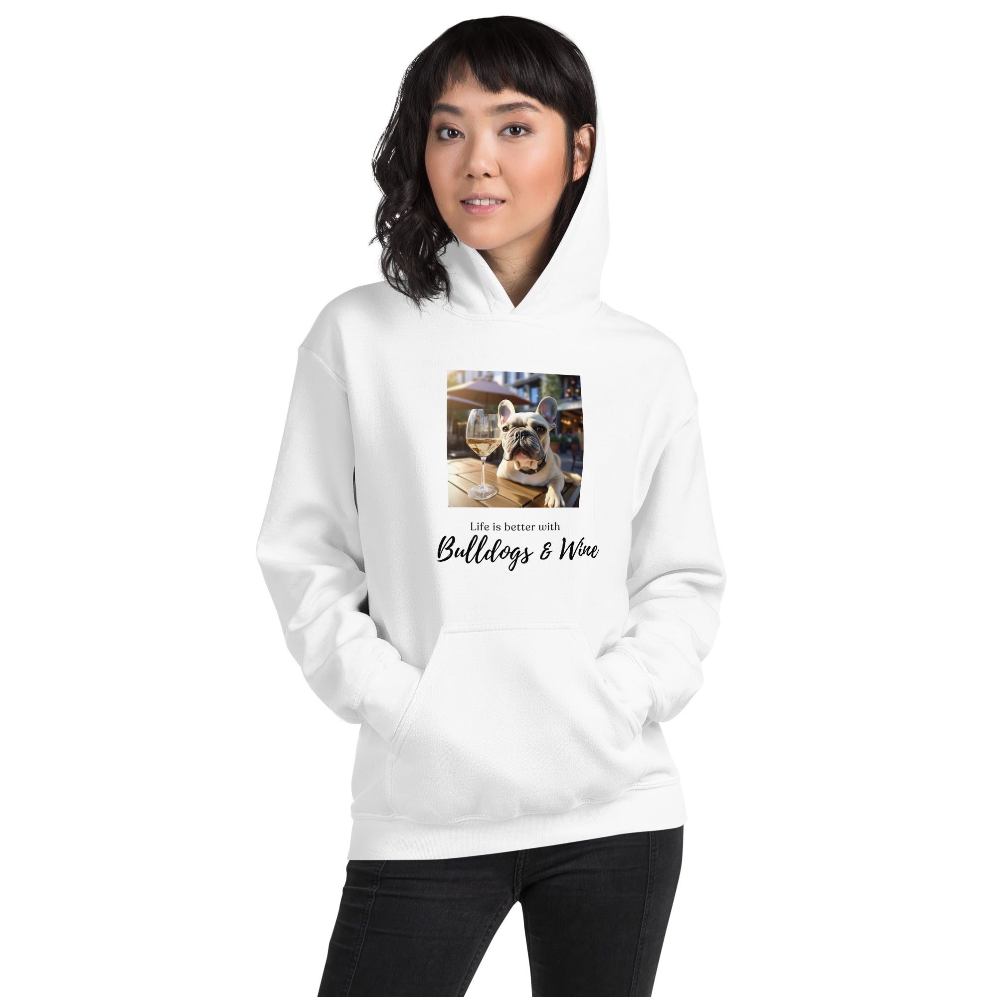 Unisex Hoodie - Life is Better - French Bulldog