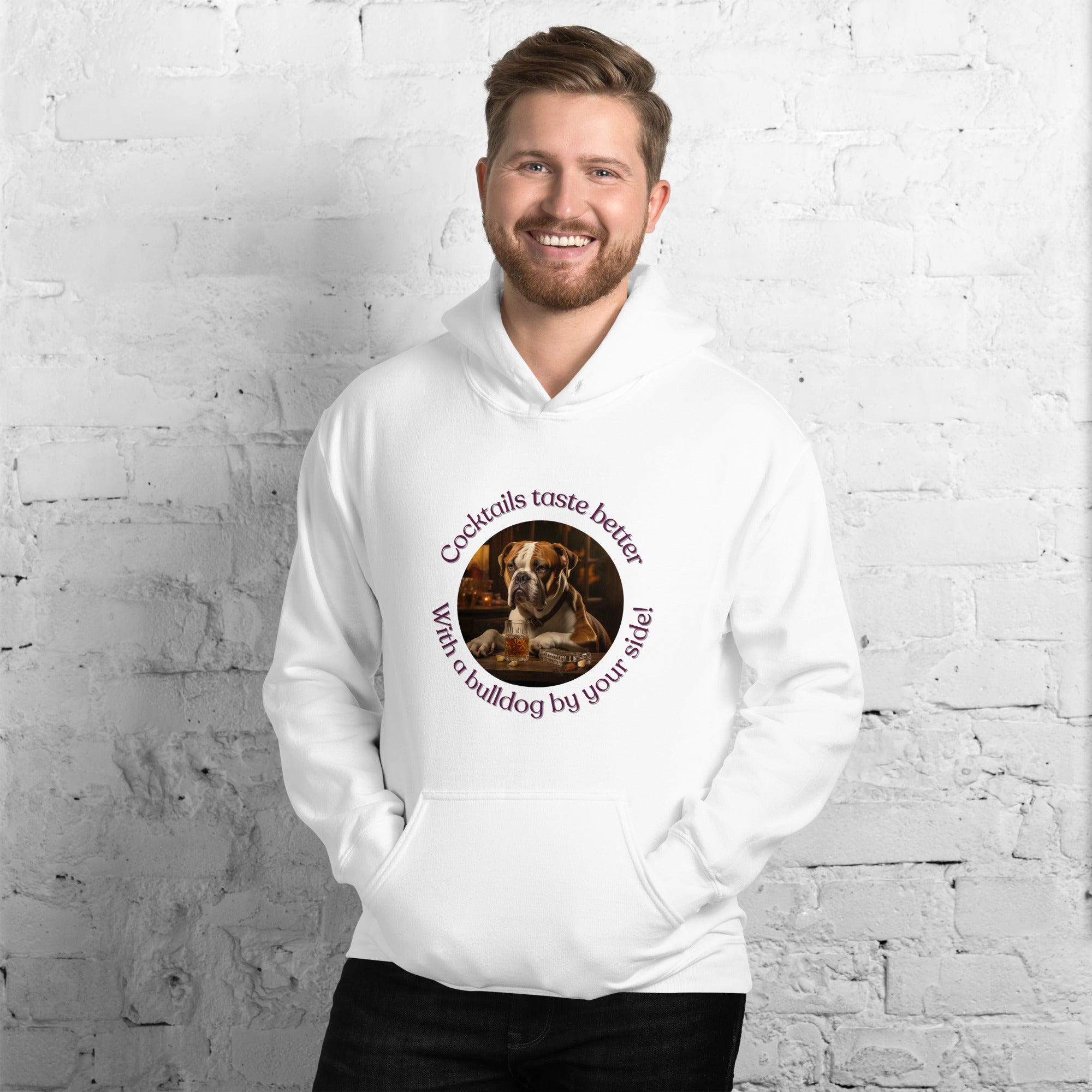 Unisex Hoodie - Cocktails Taste Better - American Bulldog - English Bulldog mom gift | Tipsy Bully