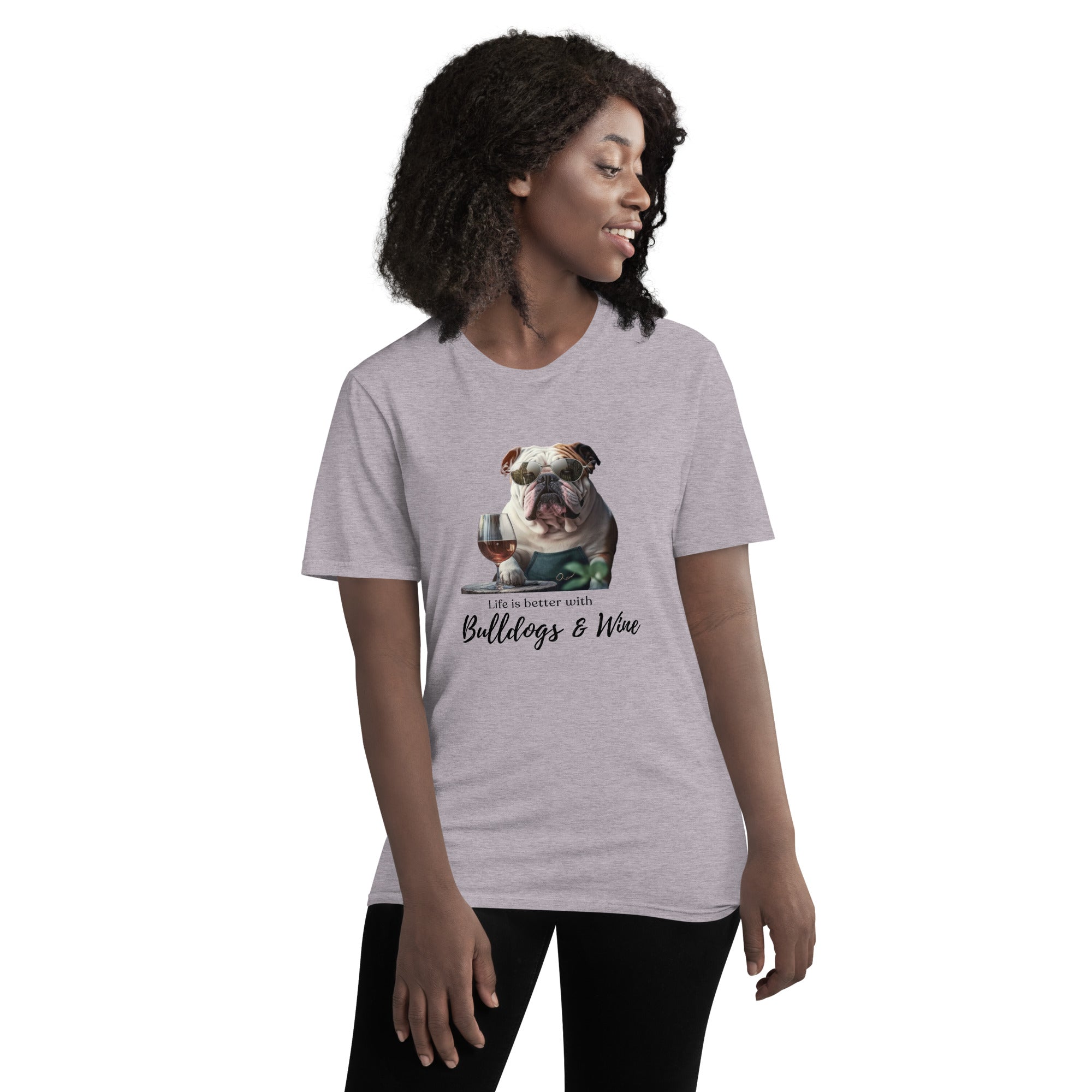 Short-Sleeve T-Shirt - Life is Better - English Bulldog