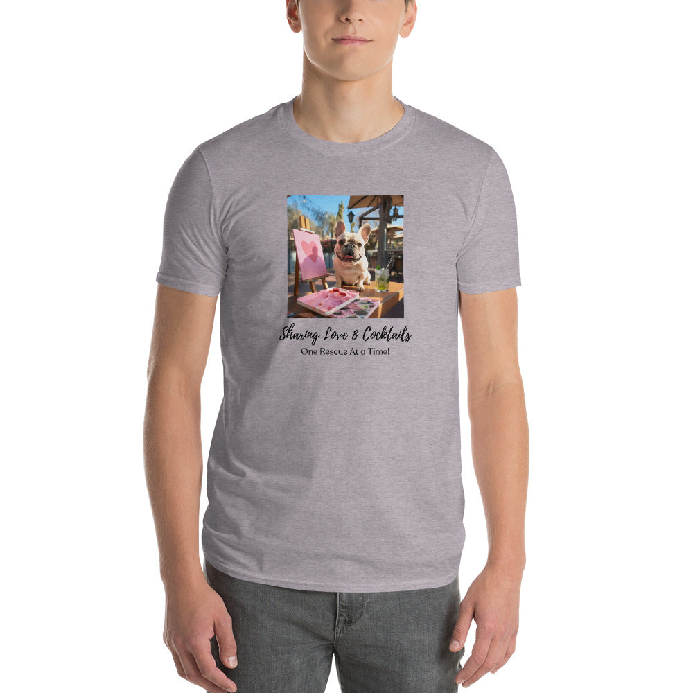 Short-Sleeve T-Shirt - Sharing Love - French Bulldog