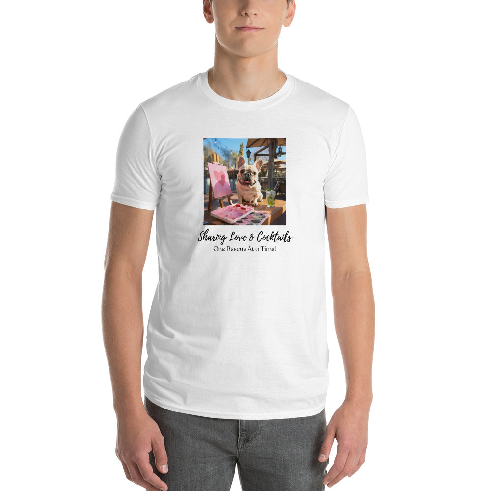 Short-Sleeve T-Shirt - Sharing Love - French Bulldog