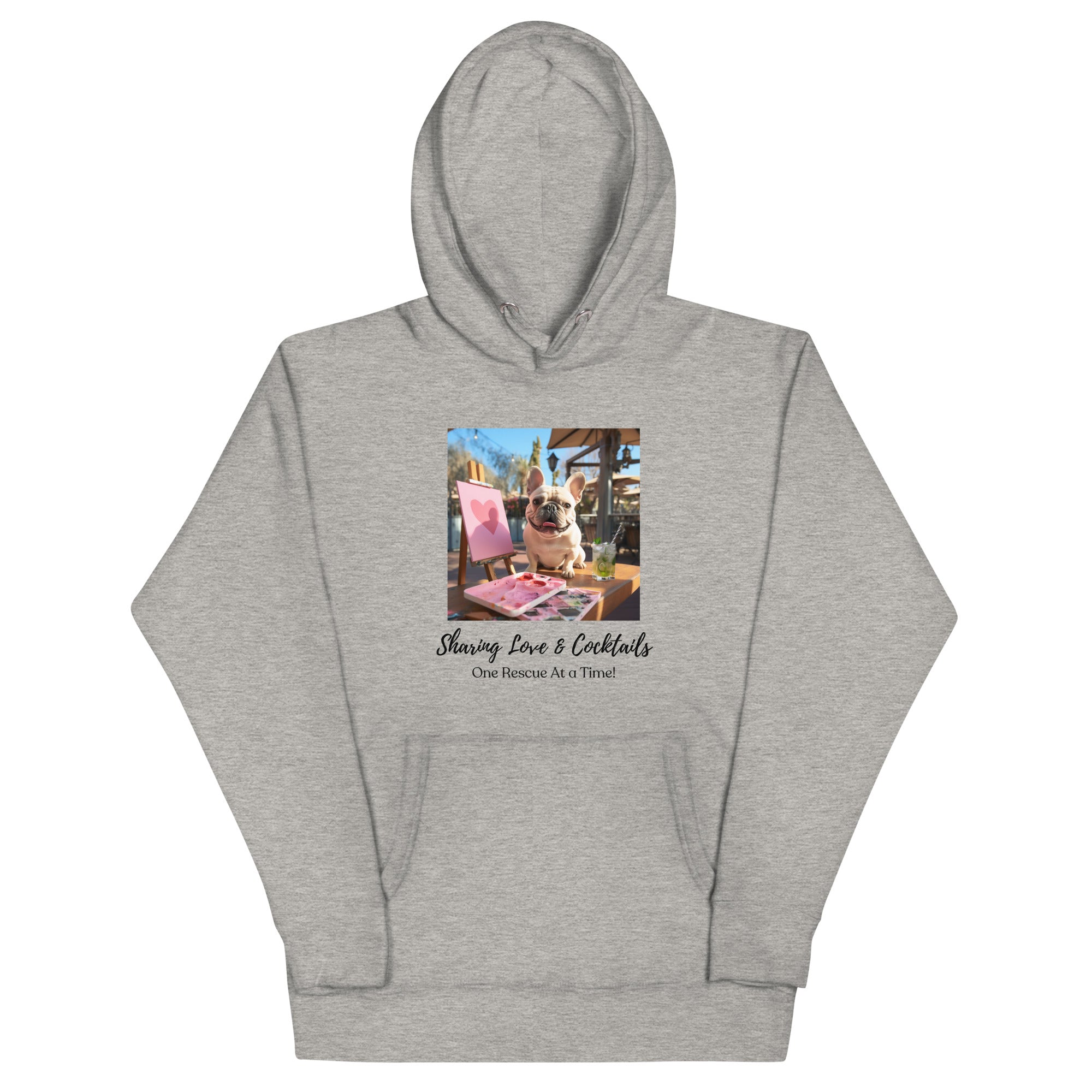 Unisex Hoodie - Sharing Love - French Bulldog