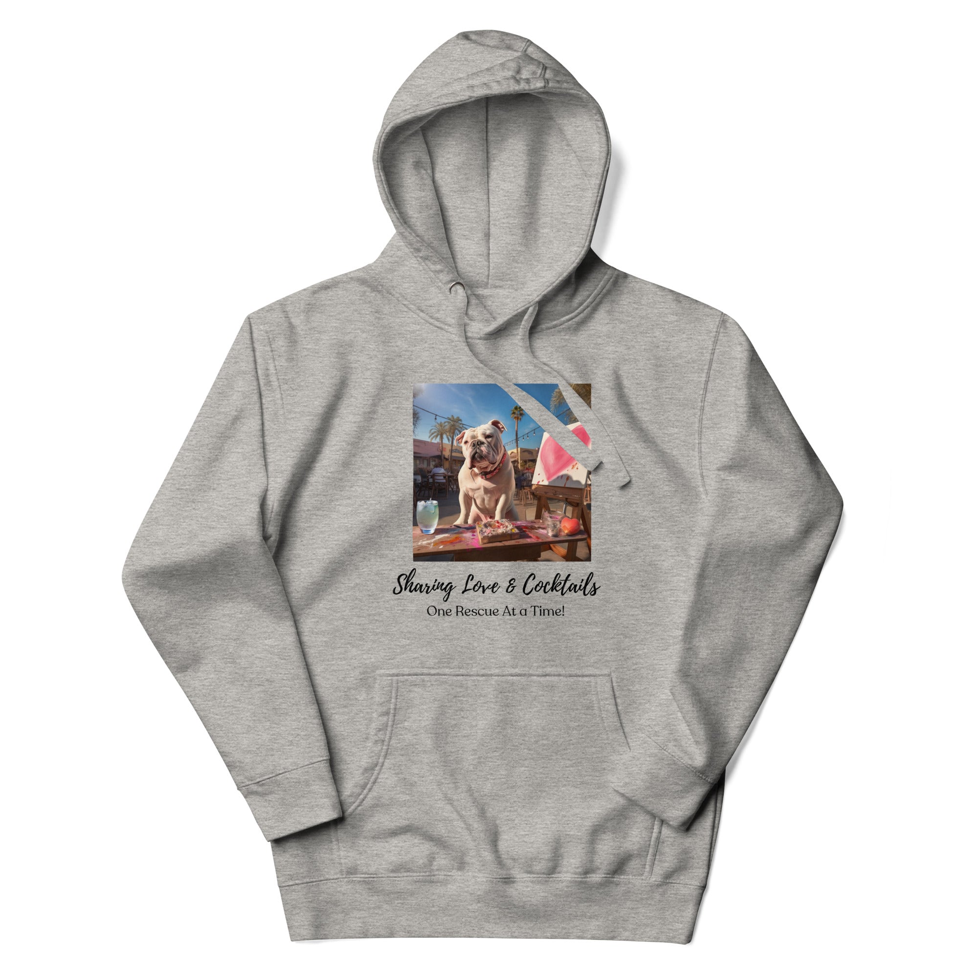 Sharing Love & Cocktails - American Bulldog detail shot - English Bulldog mom gift | Tipsy Bully