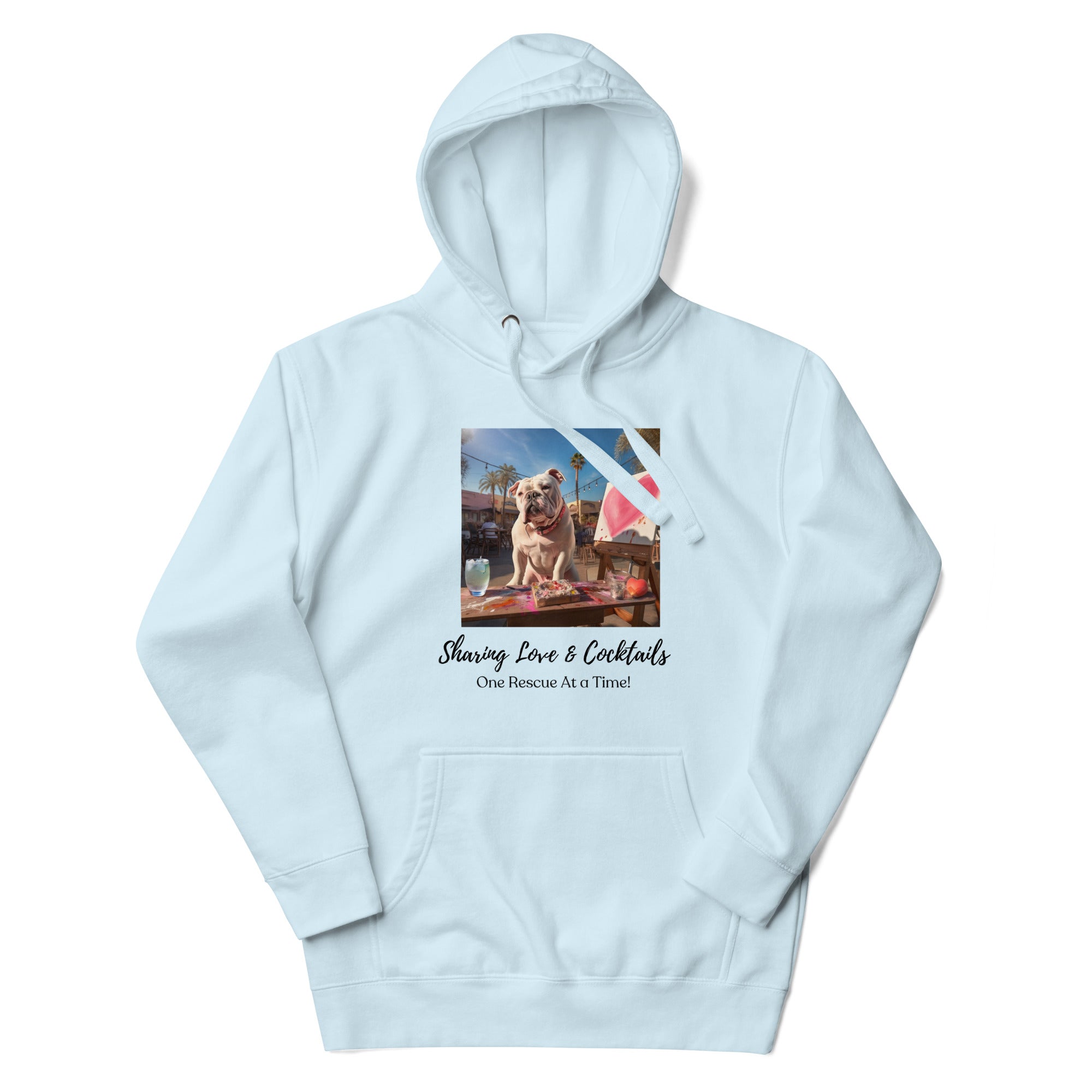 Sharing Love & Cocktails - American Bulldog lifestyle photo - English Bulldog mom gift | Tipsy Bully