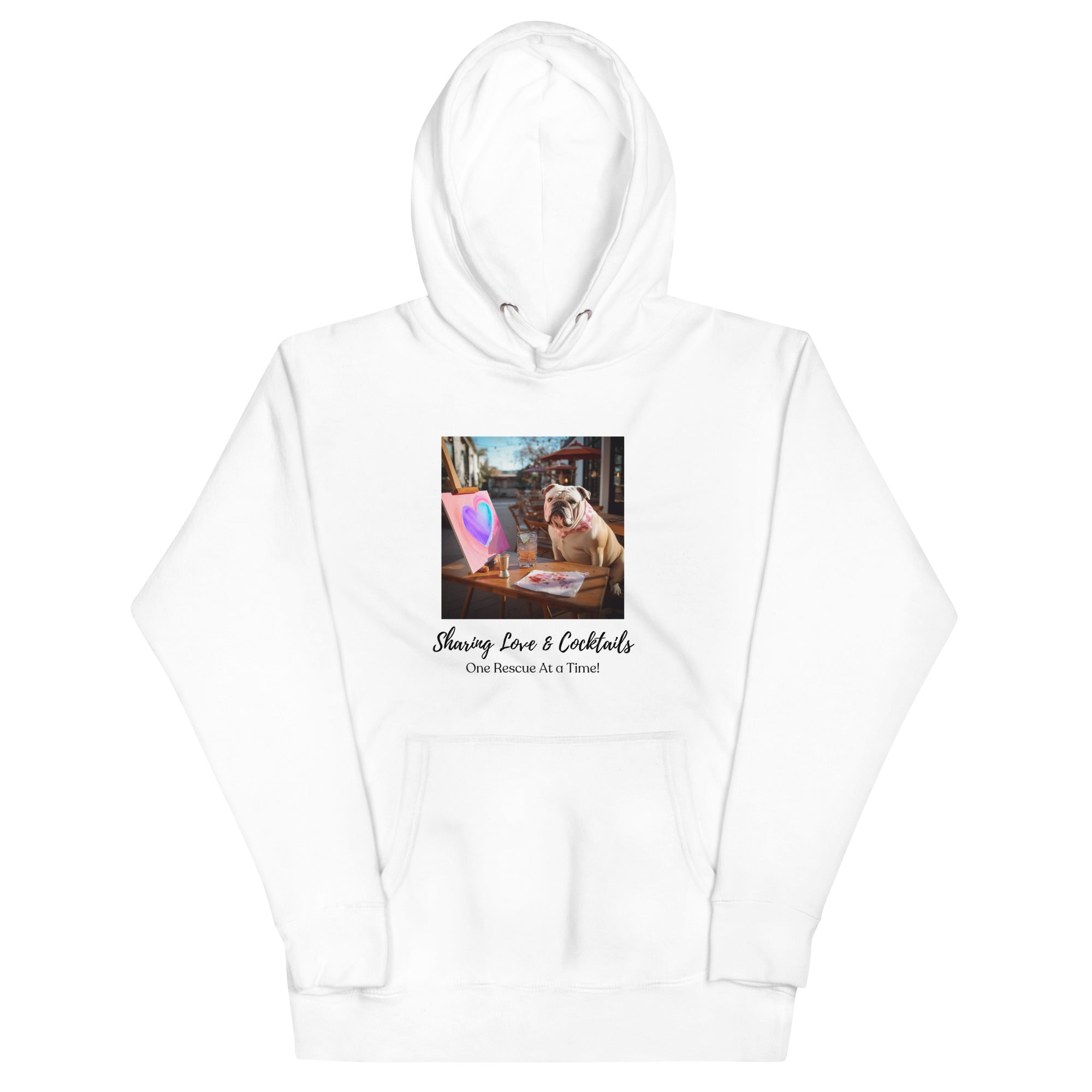 Unisex Hoodie - Sharing Love - English Bulldog - English Bulldog mom gift | Tipsy Bully