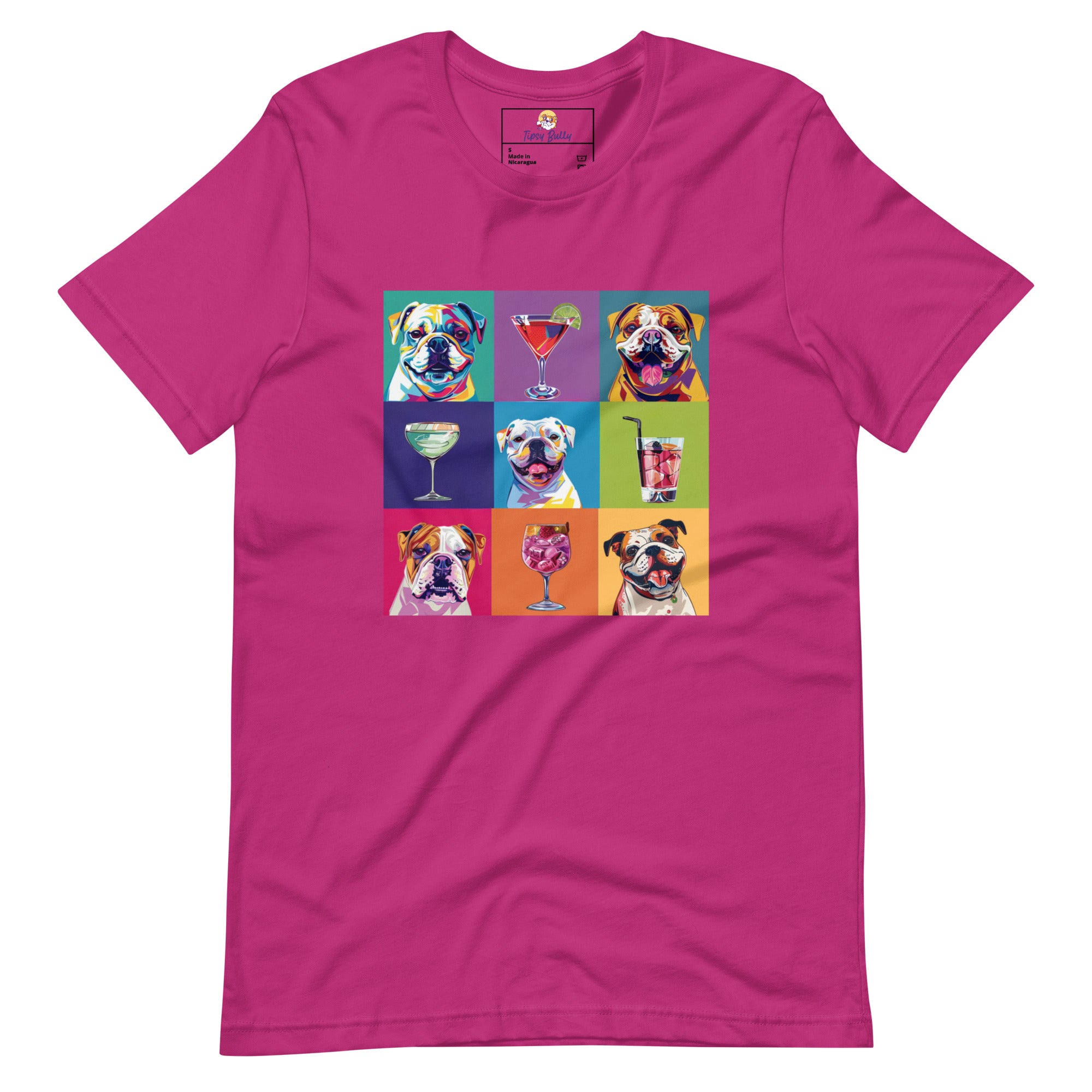 Paws & Cocktails Pop Art Tee Unisex t-shirt (English)