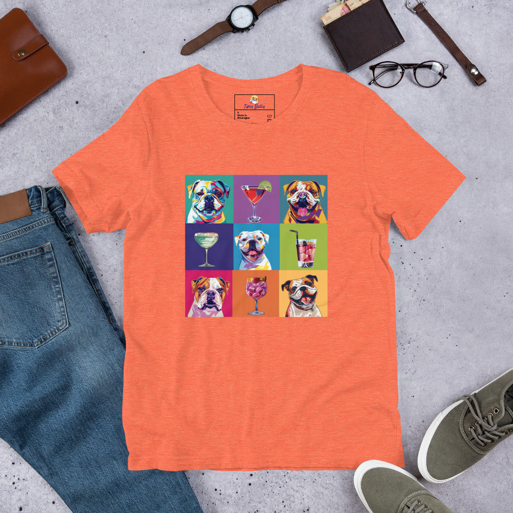 Paws & Cocktails Pop Art Tee Unisex t-shirt (English)