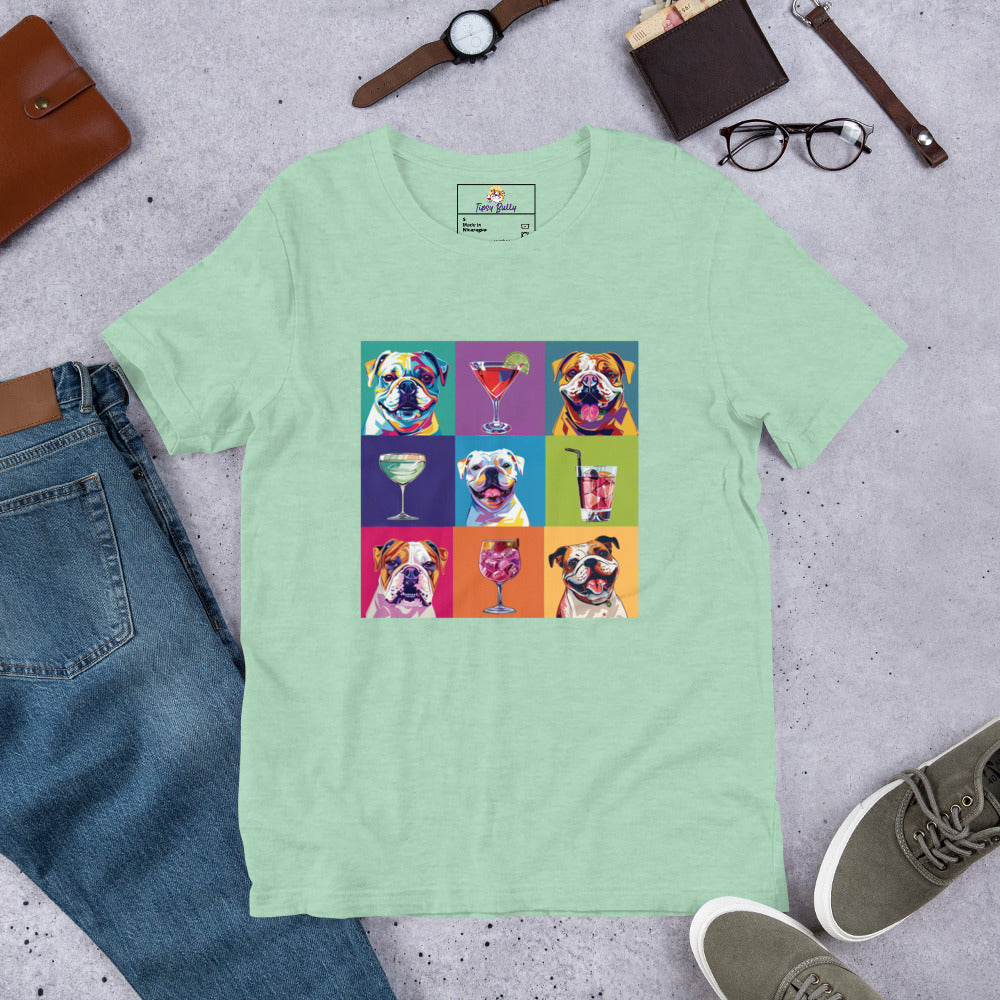 Paws & Cocktails Pop Art Tee Unisex t-shirt (English)