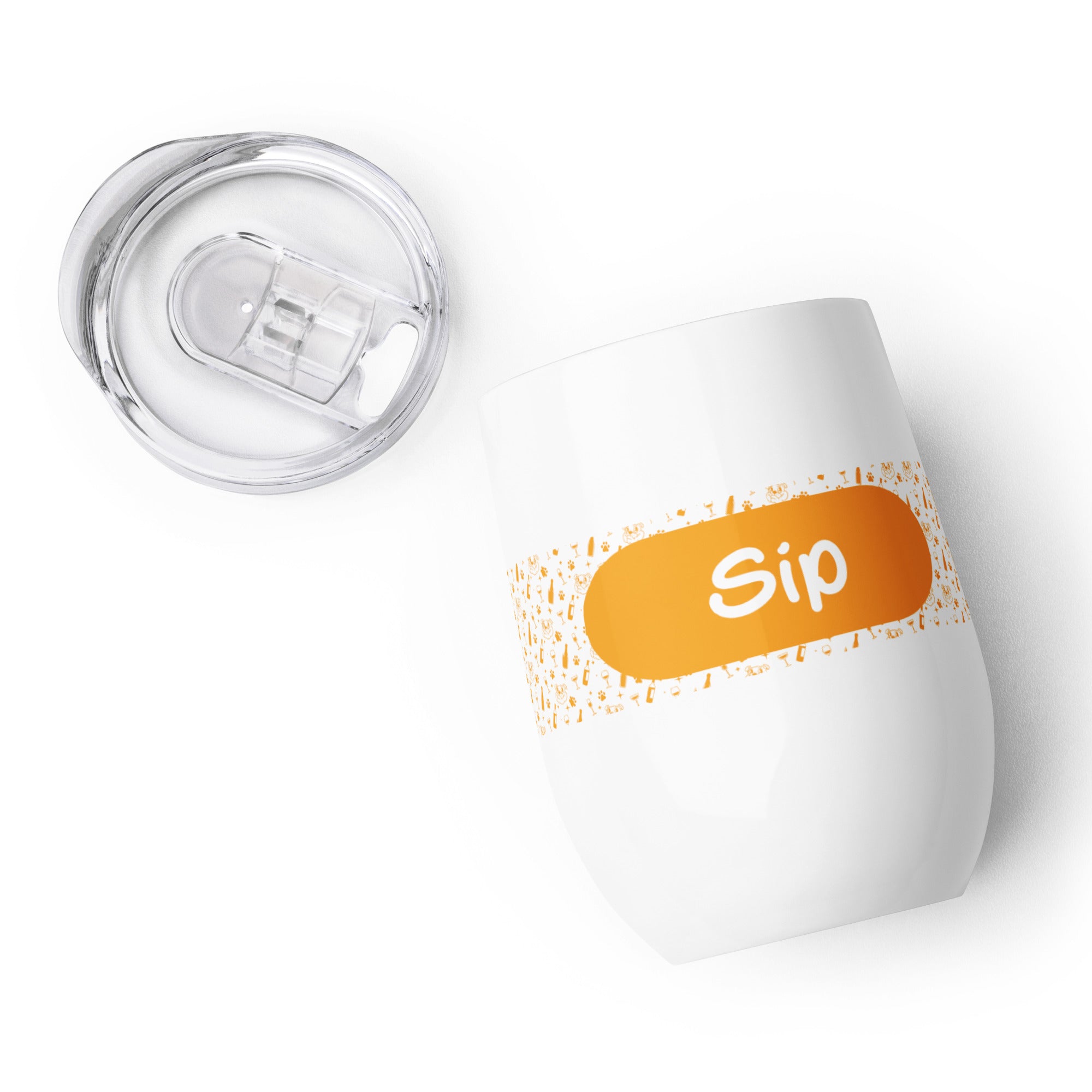 Wine tumbler - Sip - Orange