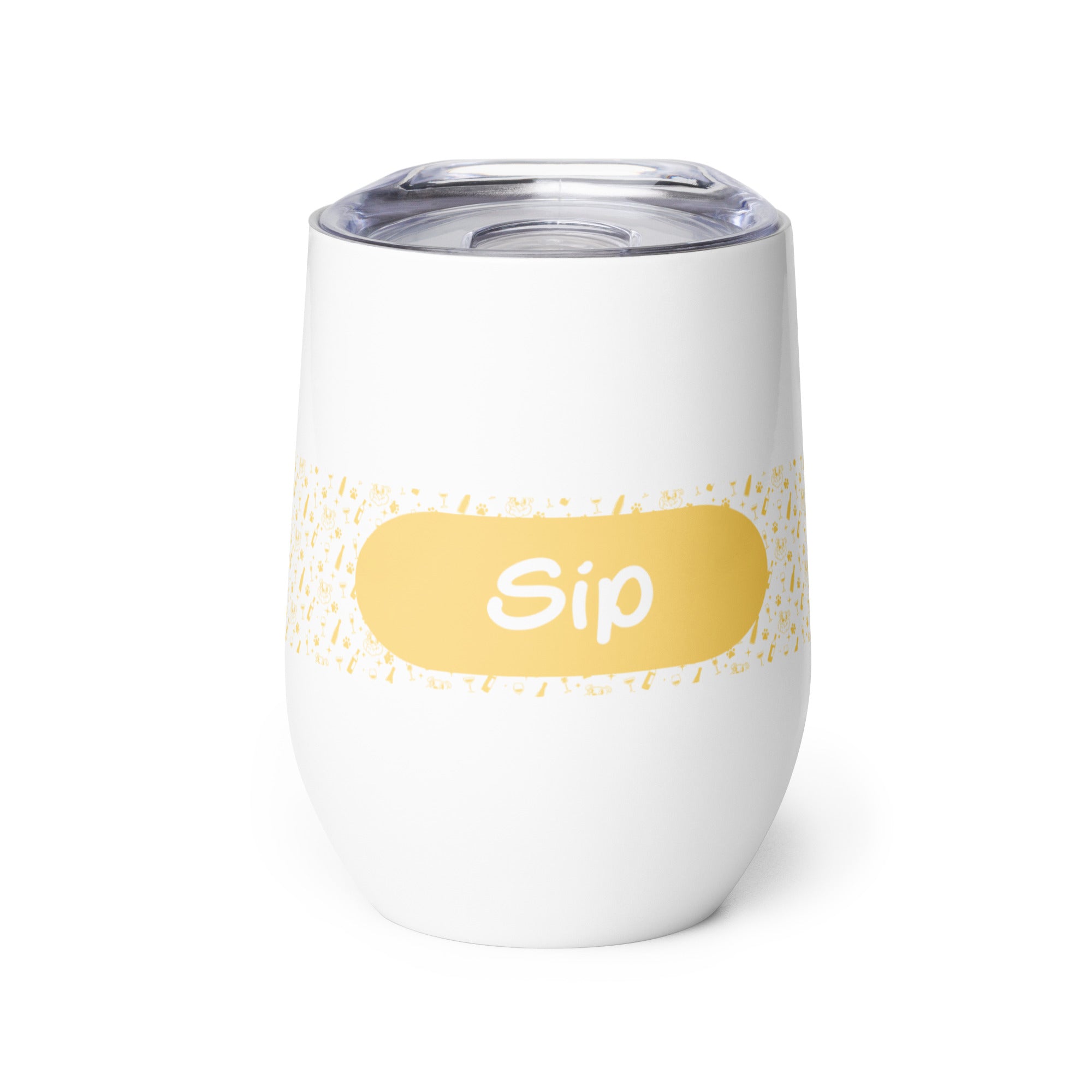 Wine tumbler - Sip - Yellow