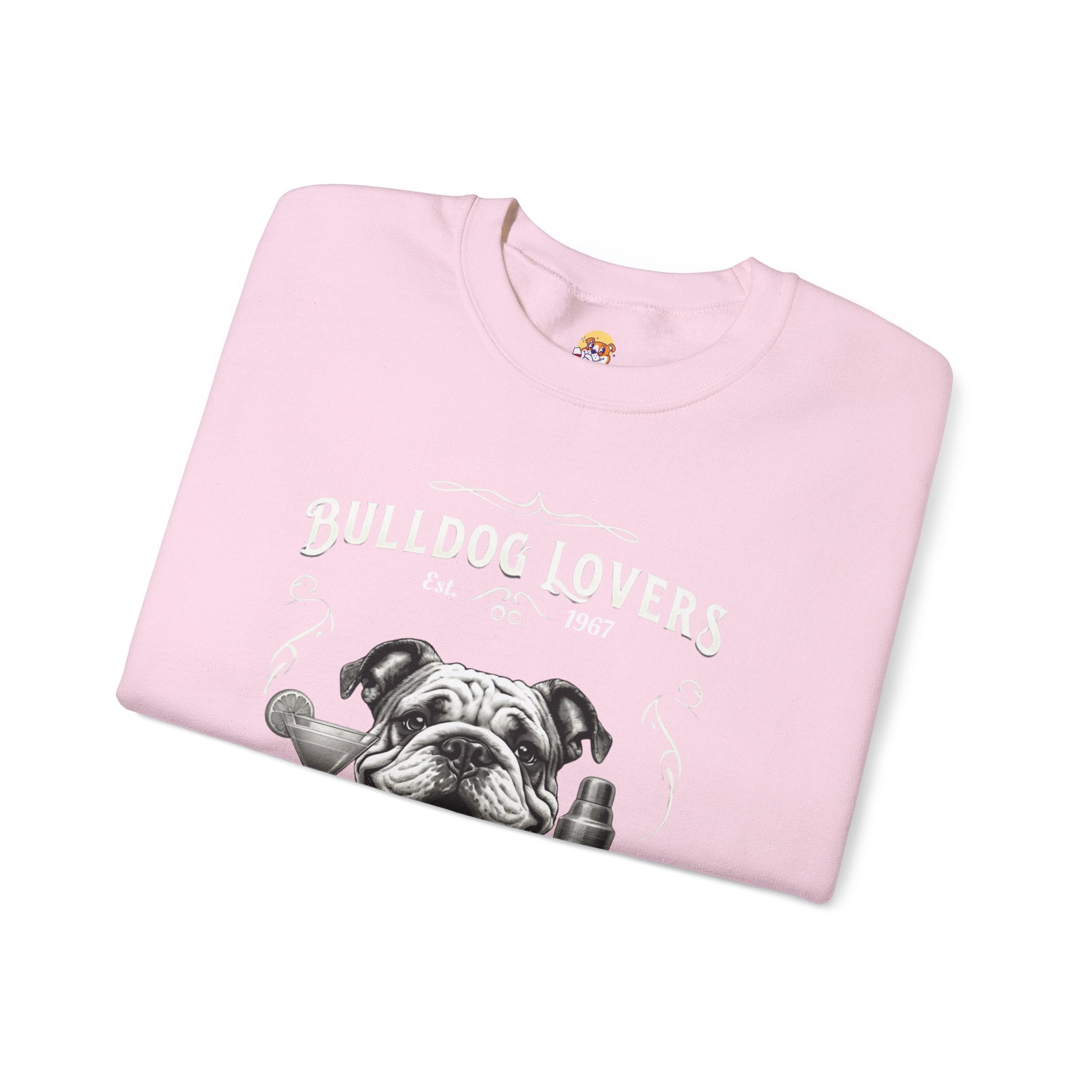 Bulldog Lovers Social Club Unisex Heavy Blend™ Crewneck Sweatshirt (English/Cocktail)