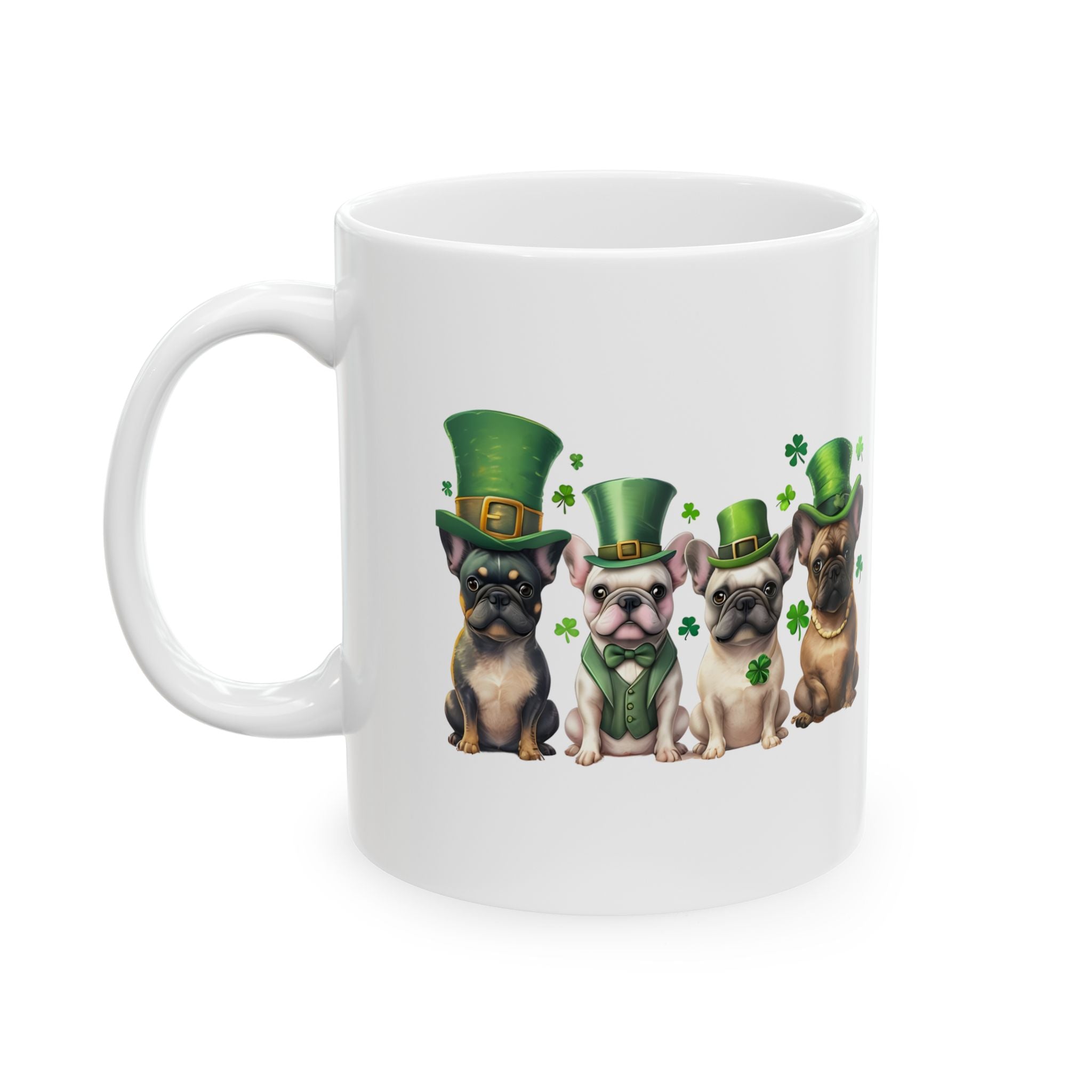 Bulldog St. Patrick's Day Coffee Mug (French)