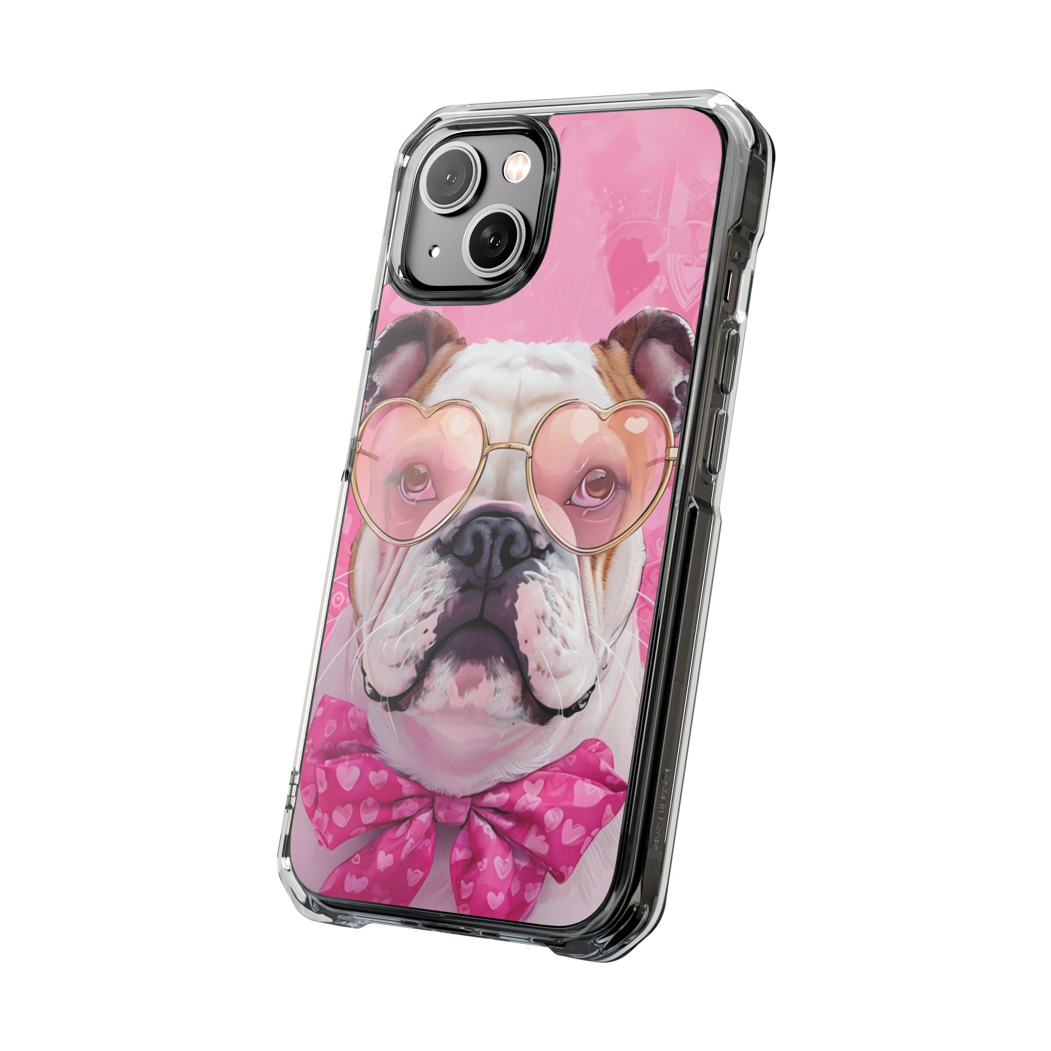 Puppy Love Protection Valentine's Day Phone Case (White/English)