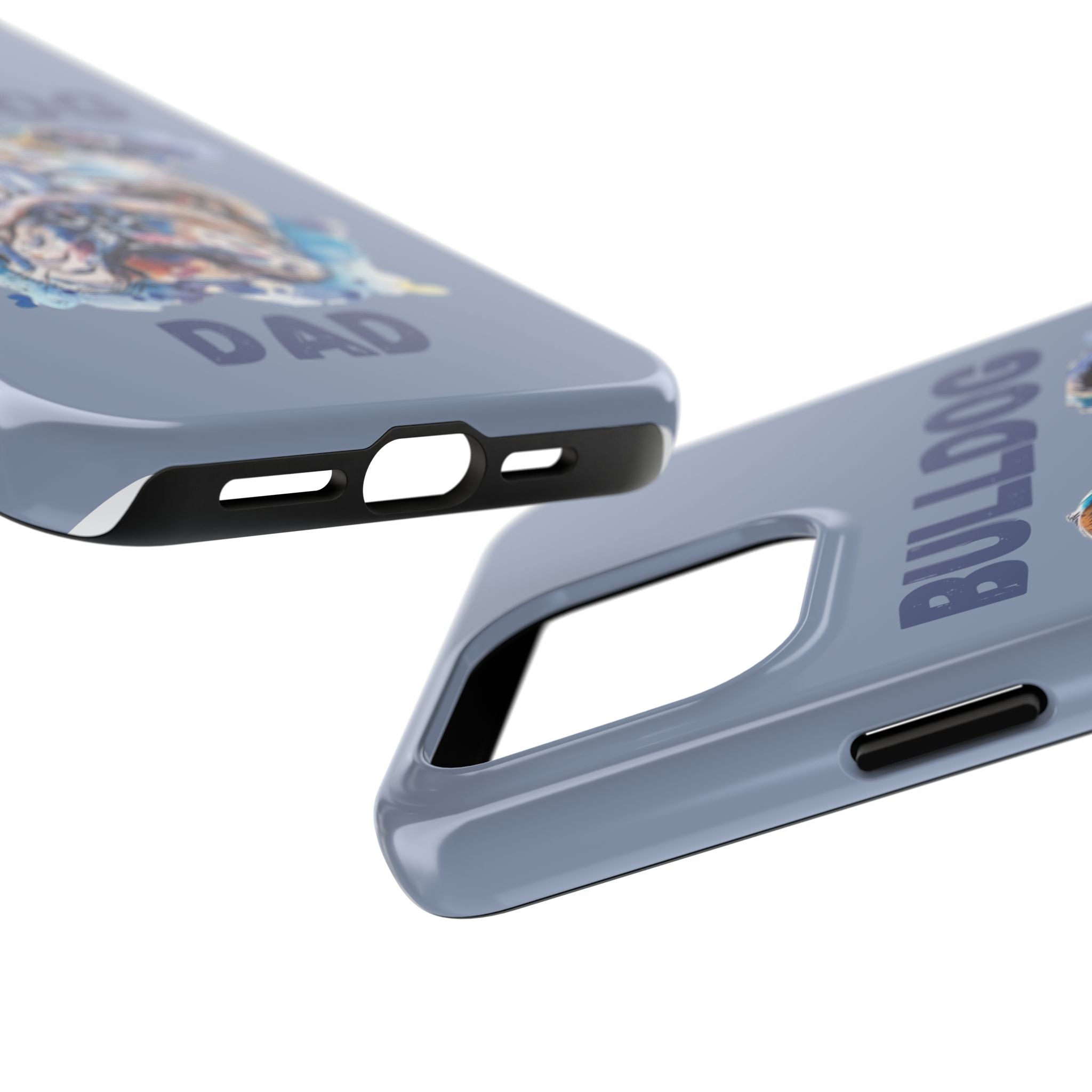 Bulldog Dad iPhone Cases (English/Watercolor) New
