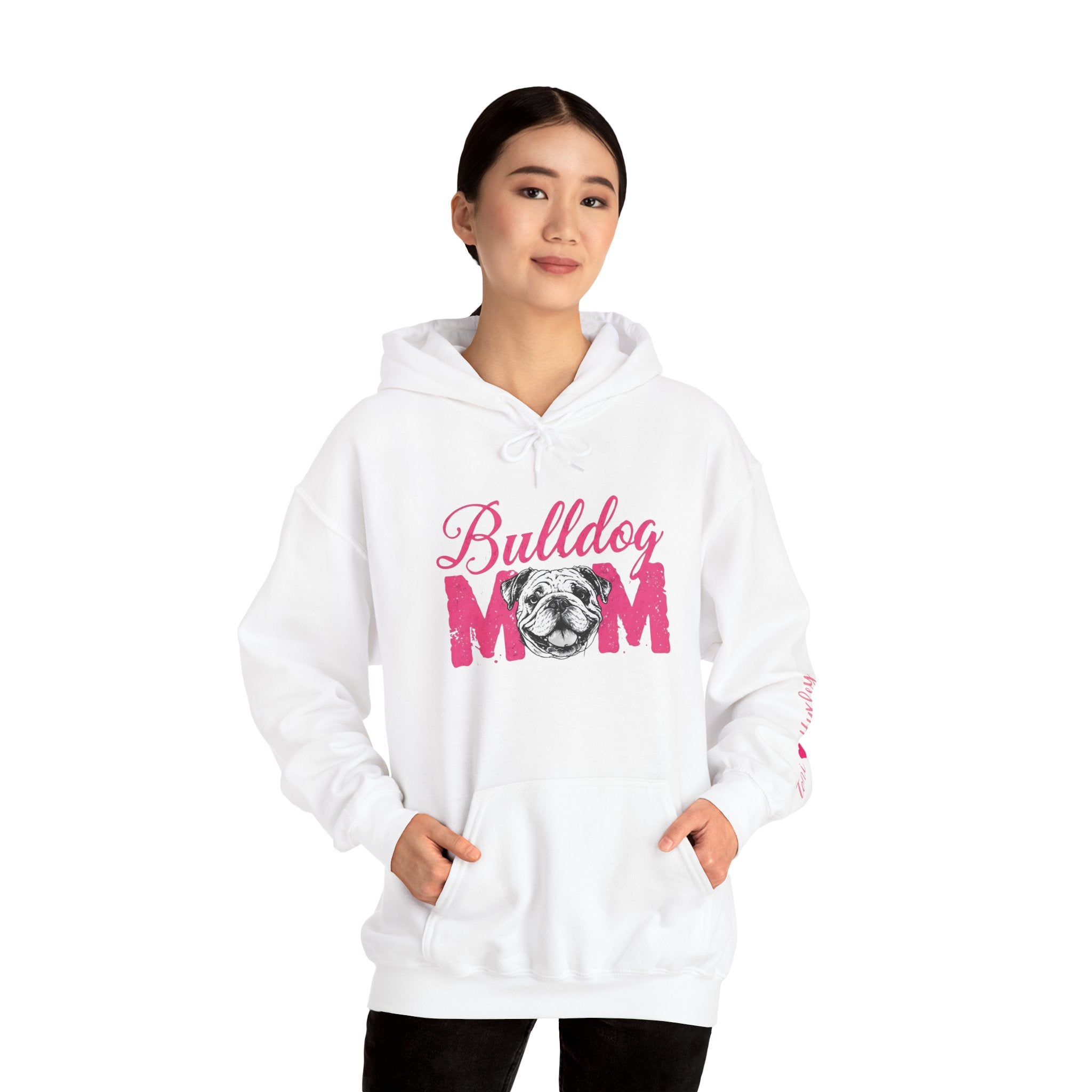 Bulldog Mom Personalized Hoodie (English)