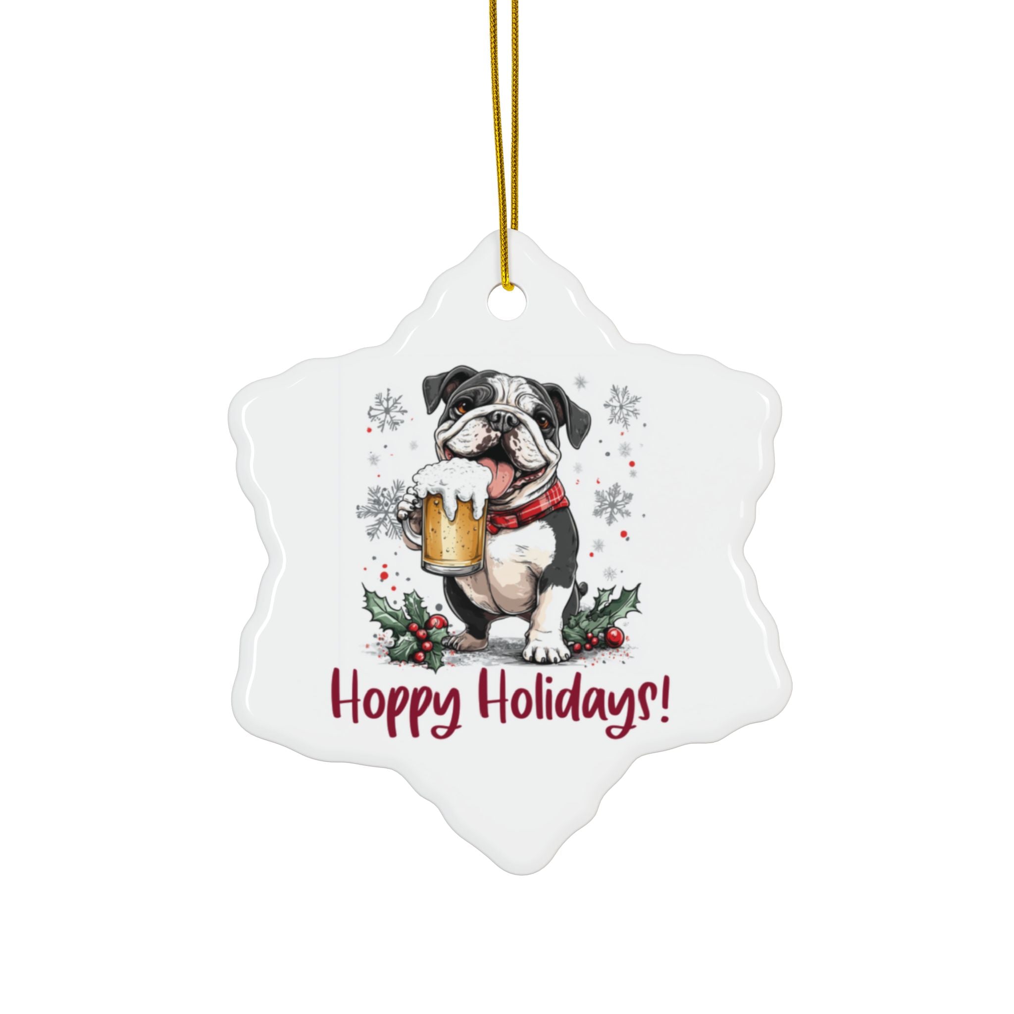 Hoppy Holidays Xmas Ornament (1pc, 3pcs, 5pcs, 10pcs/English)