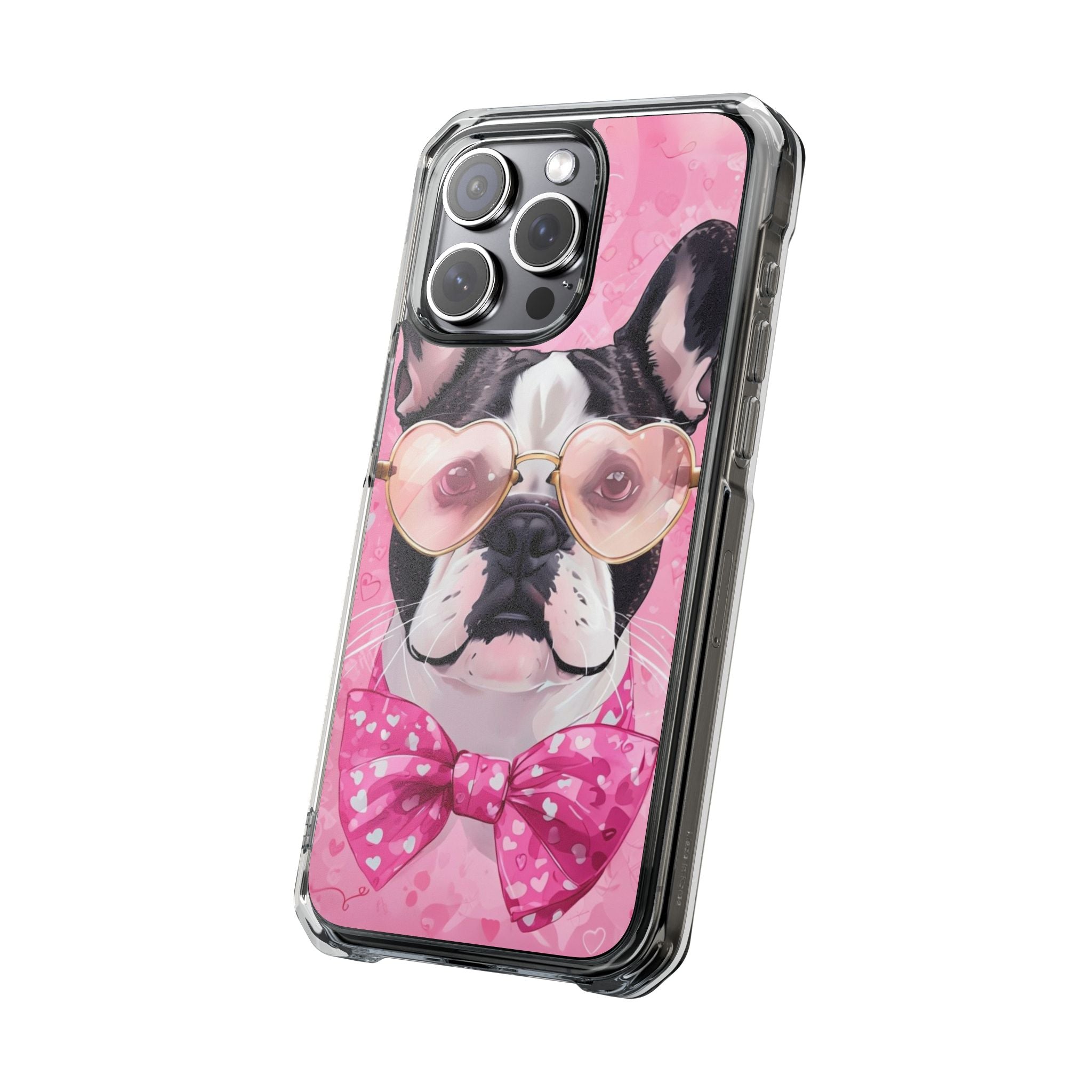 Puppy Love Protection Valentine's Day Phone Case (French)