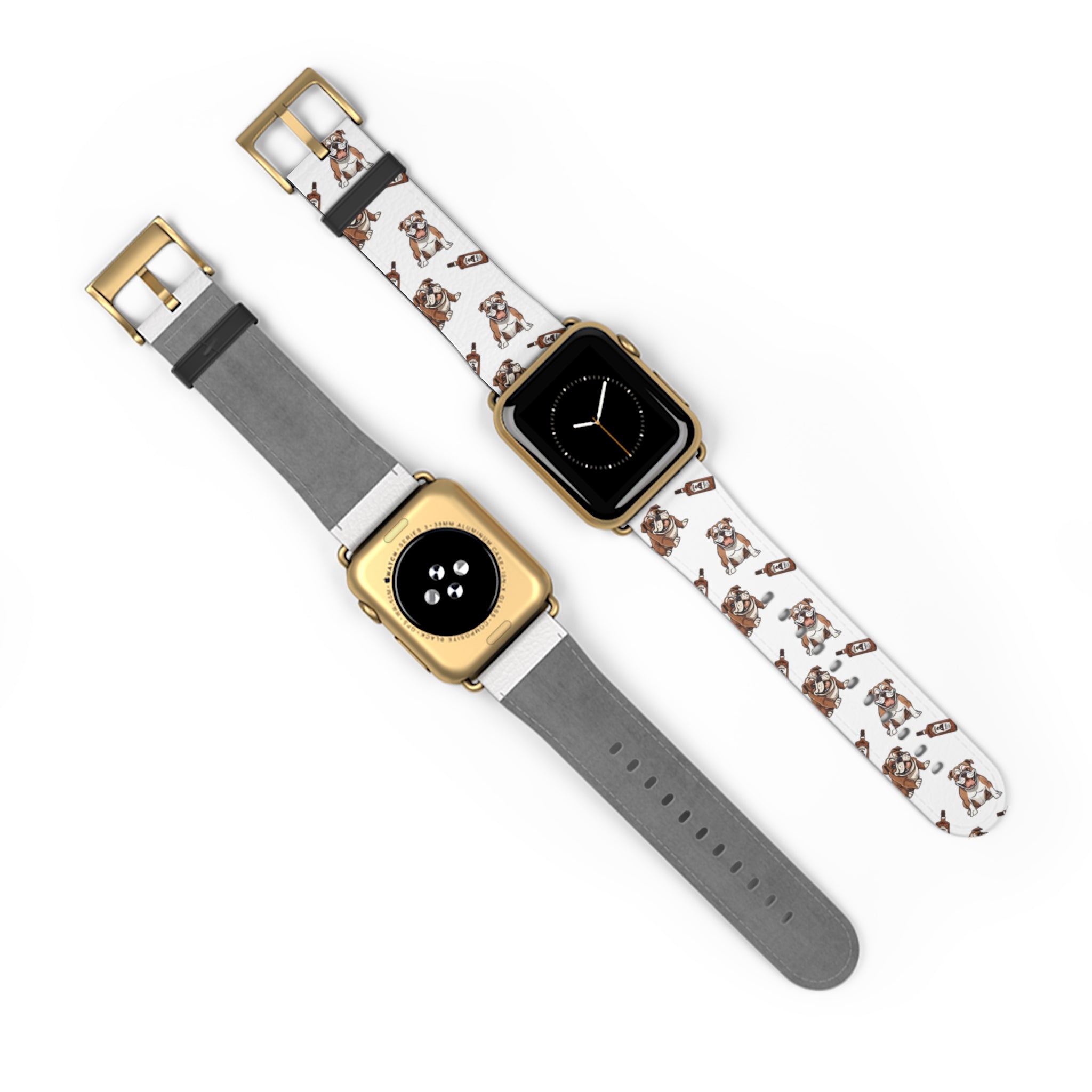 Bulldog Apple Watch Bands (English/Bourbon)