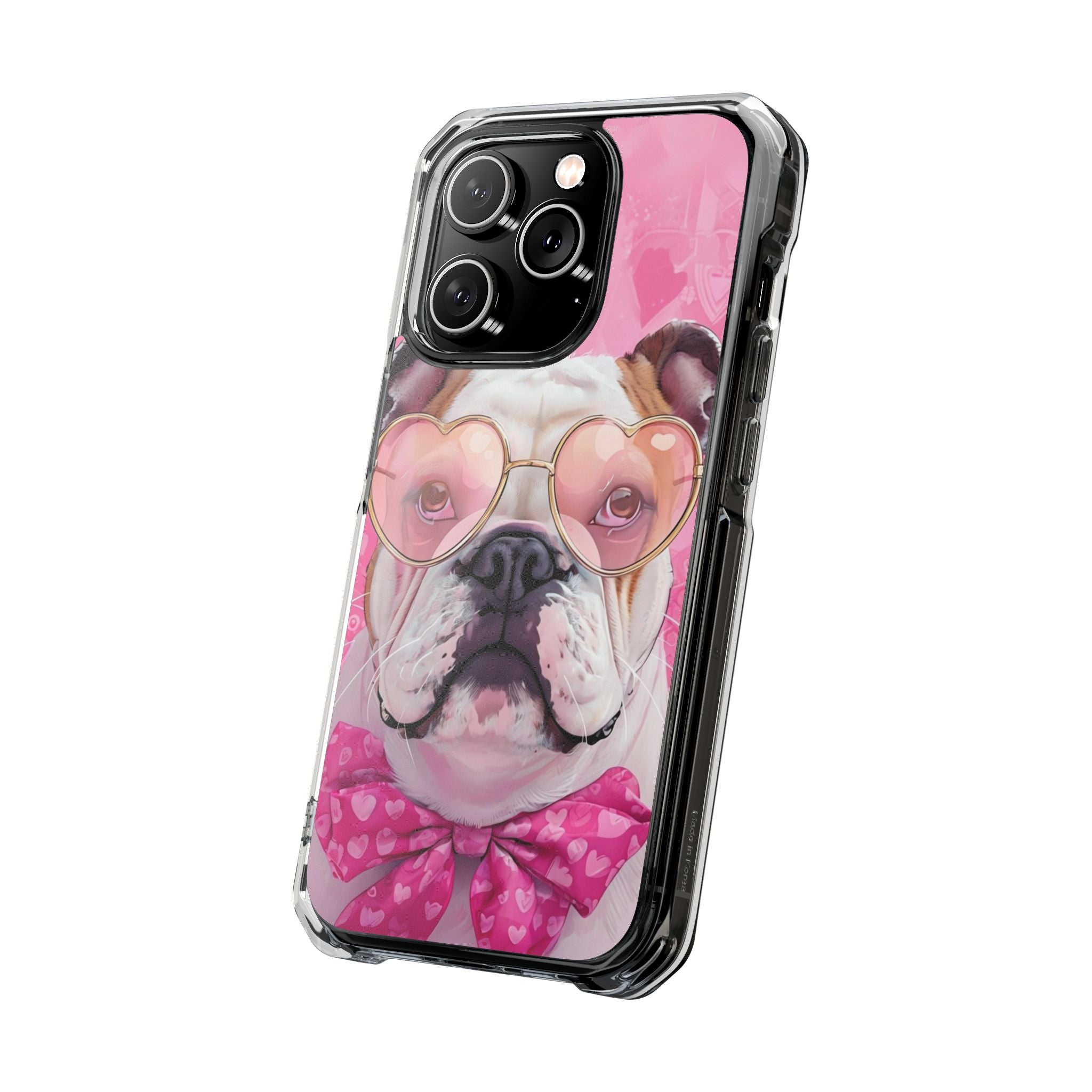 Puppy Love Protection Valentine's Day Phone Case (White/English)