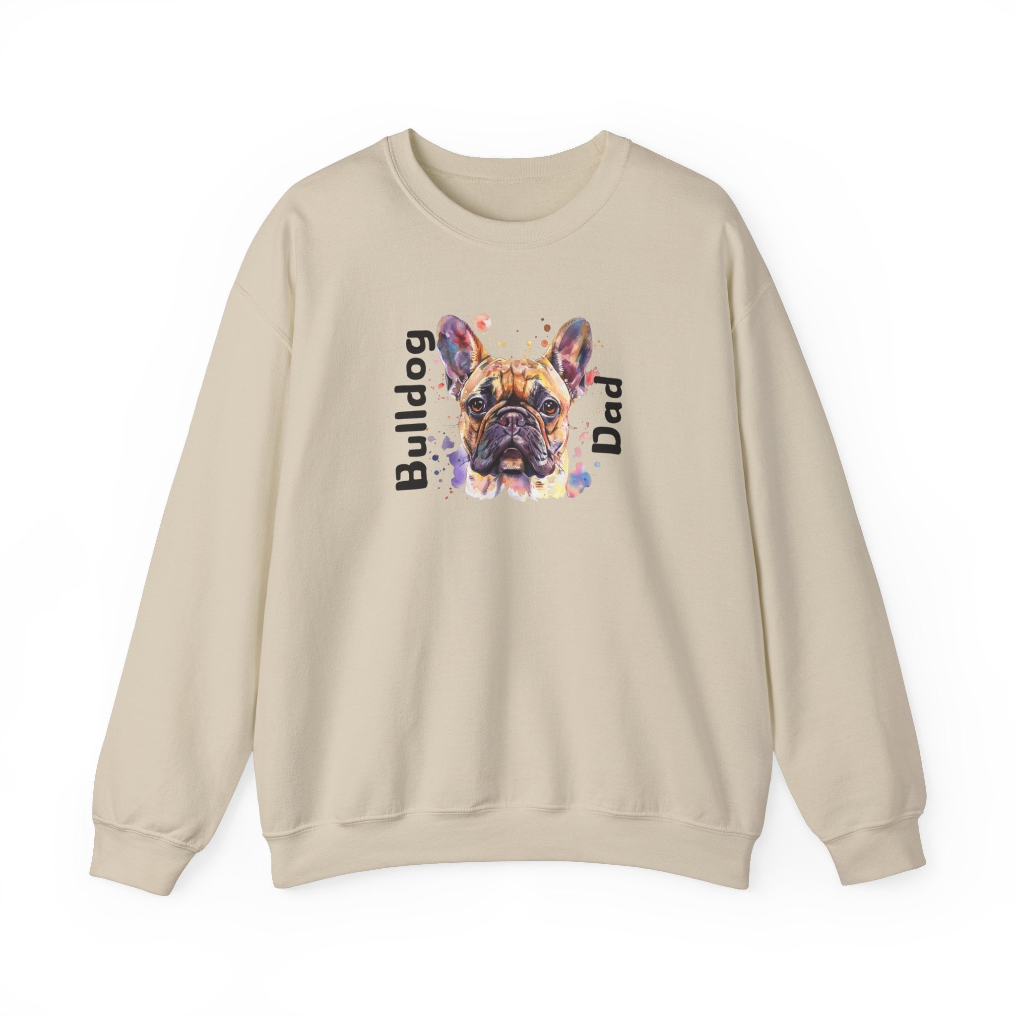 "Bulldog Dad" crew neck sweatshirt (French)