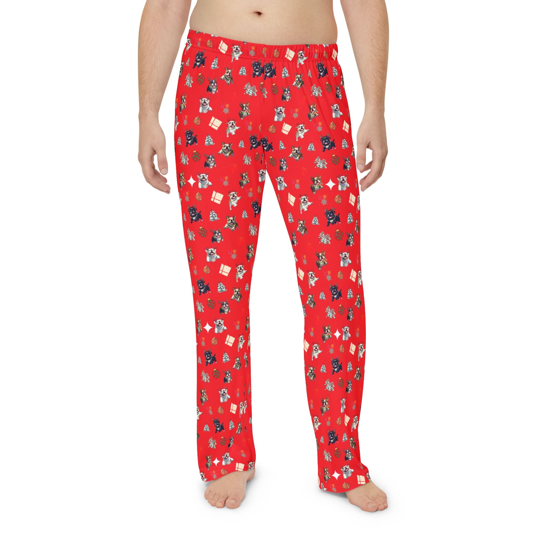 Men's Tipsy Crew Bulldog Pajama Bottoms (English)