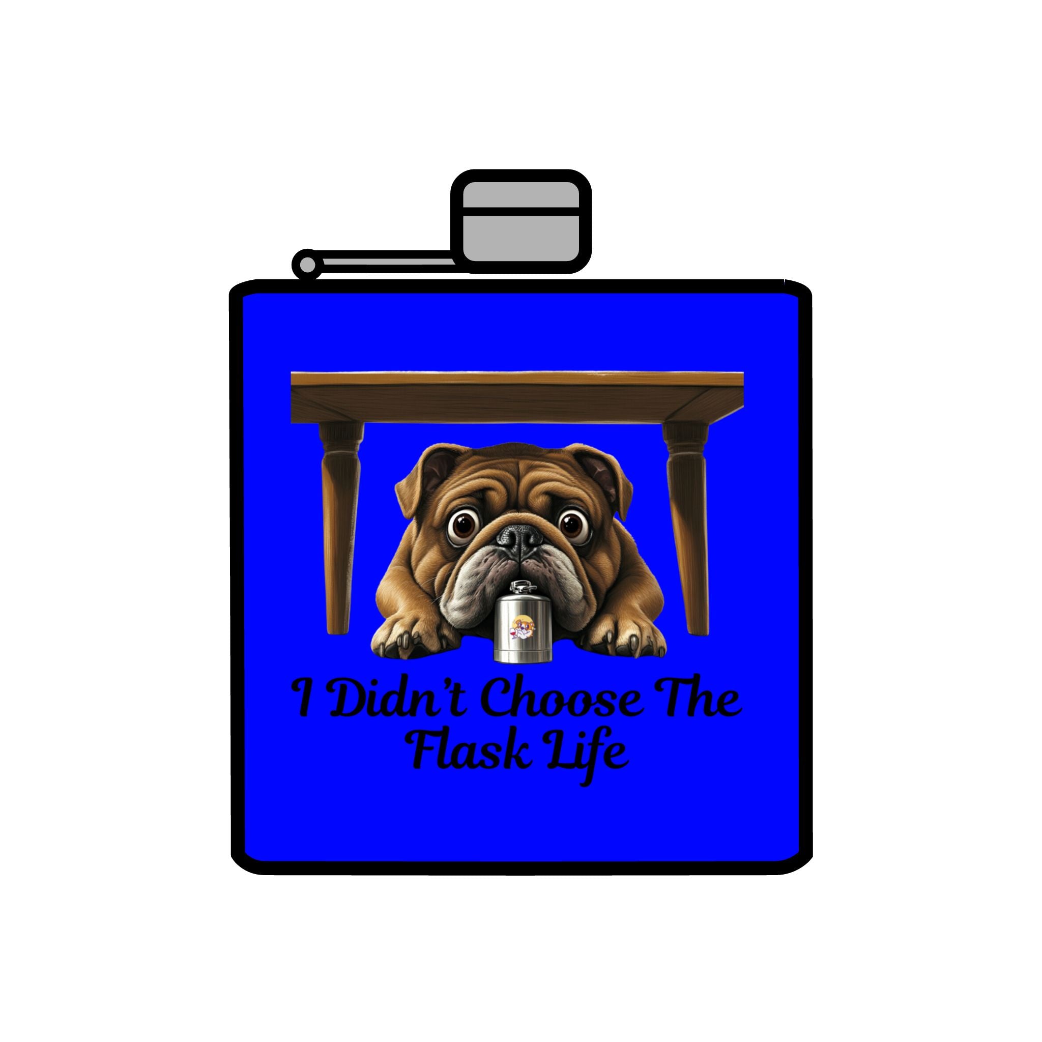 Tipsy Bully Stainless Steel Flask – Bulldog Edition (English/Flask Life)