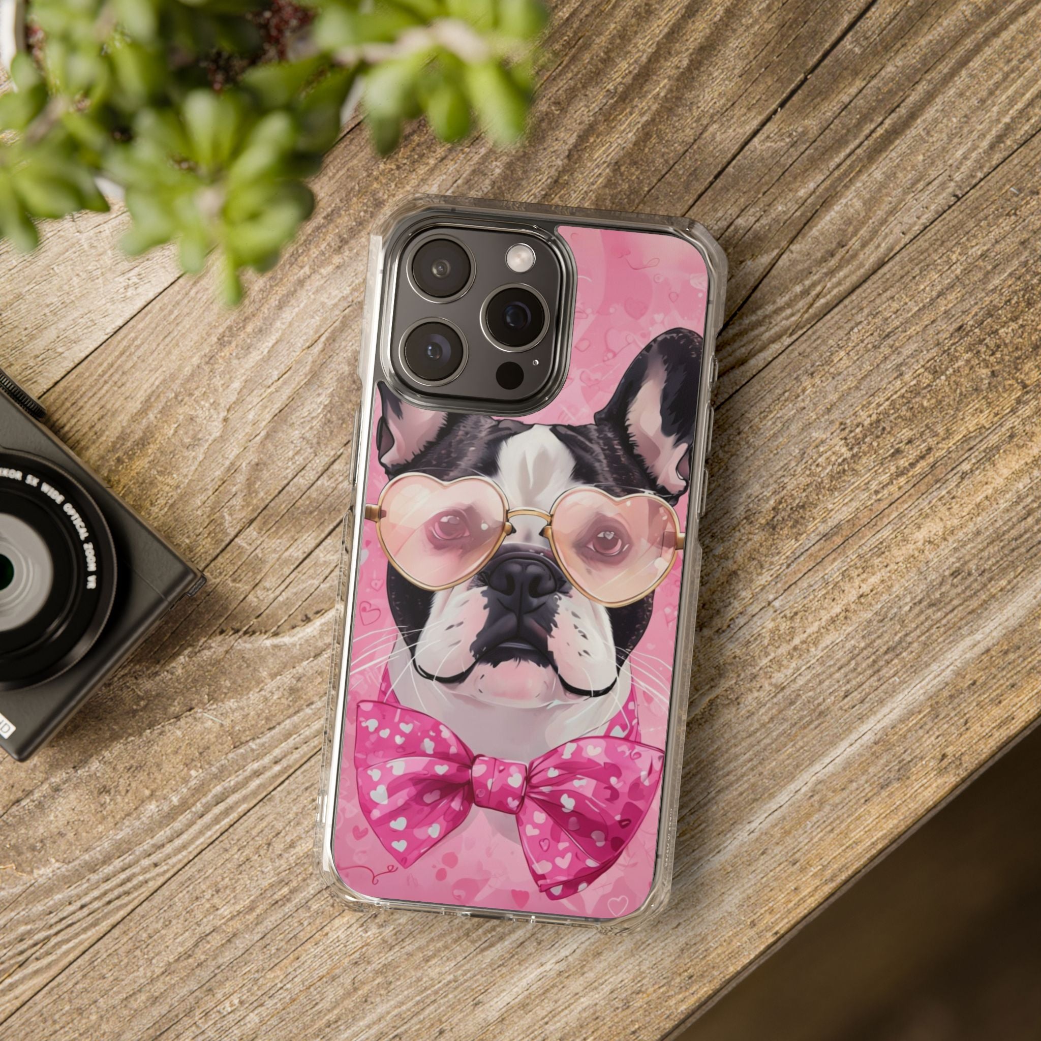 Puppy Love Protection Valentine's Day Phone Case (French)