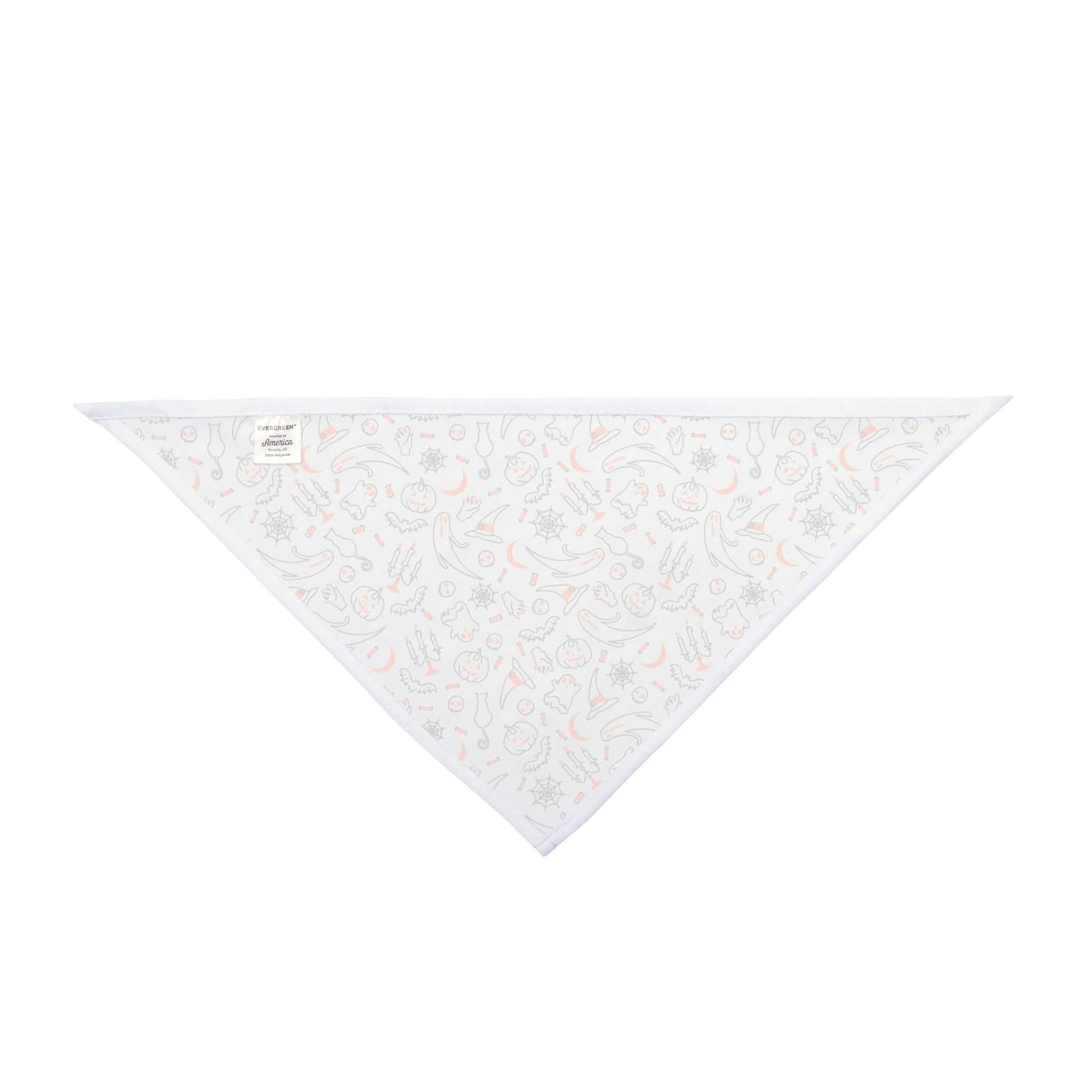 Halloween Bulldog Bandana (English/French/White/Ghost)