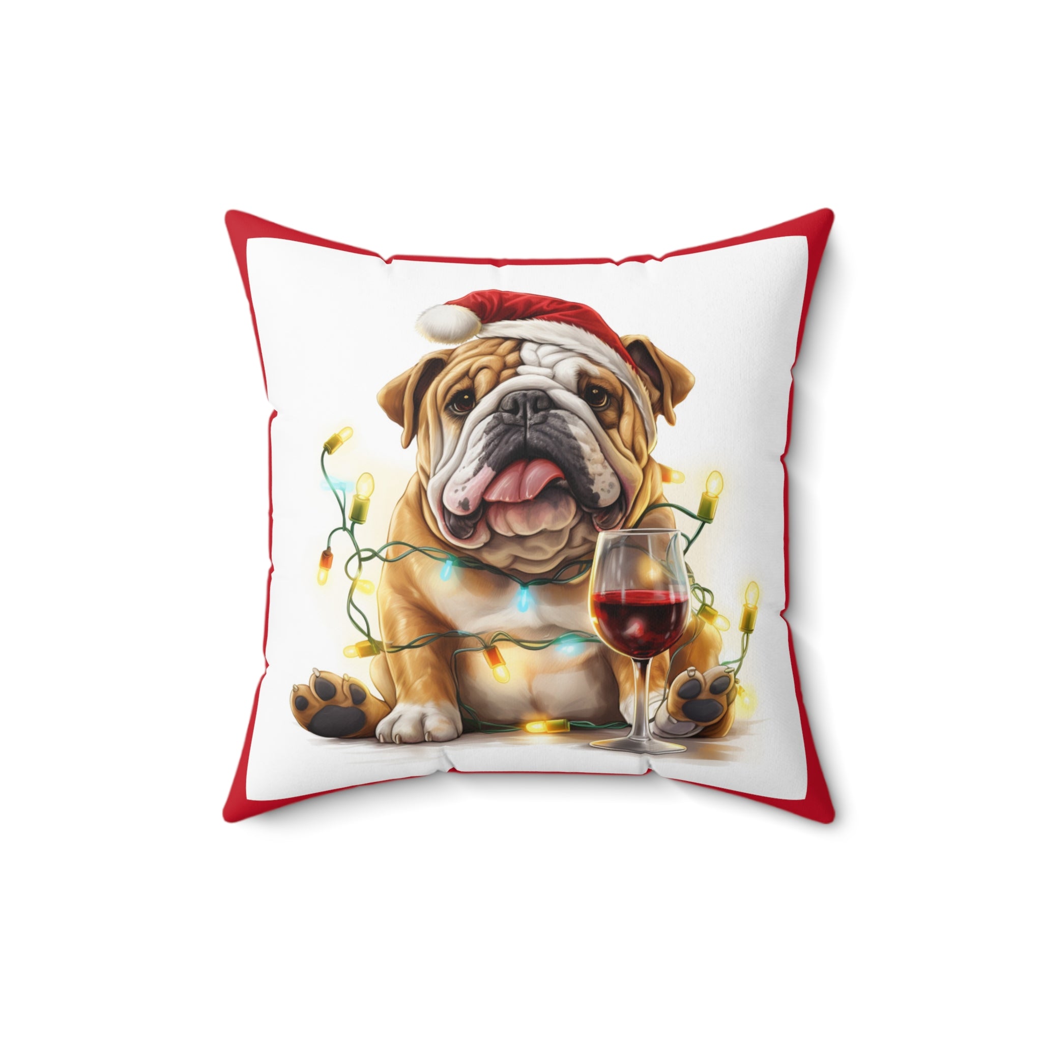 Tipsy Bully Holiday Pillow (Brown English)