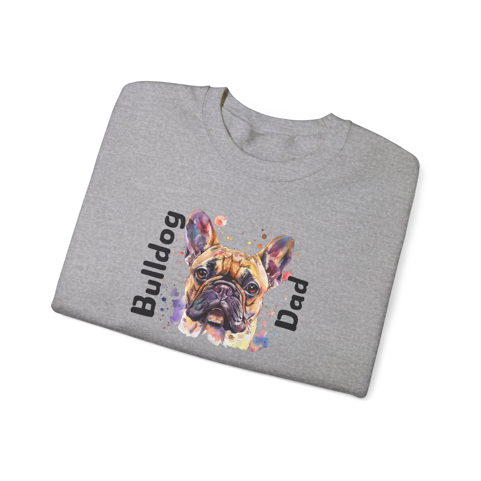 "Bulldog Dad" crew neck sweatshirt (French)