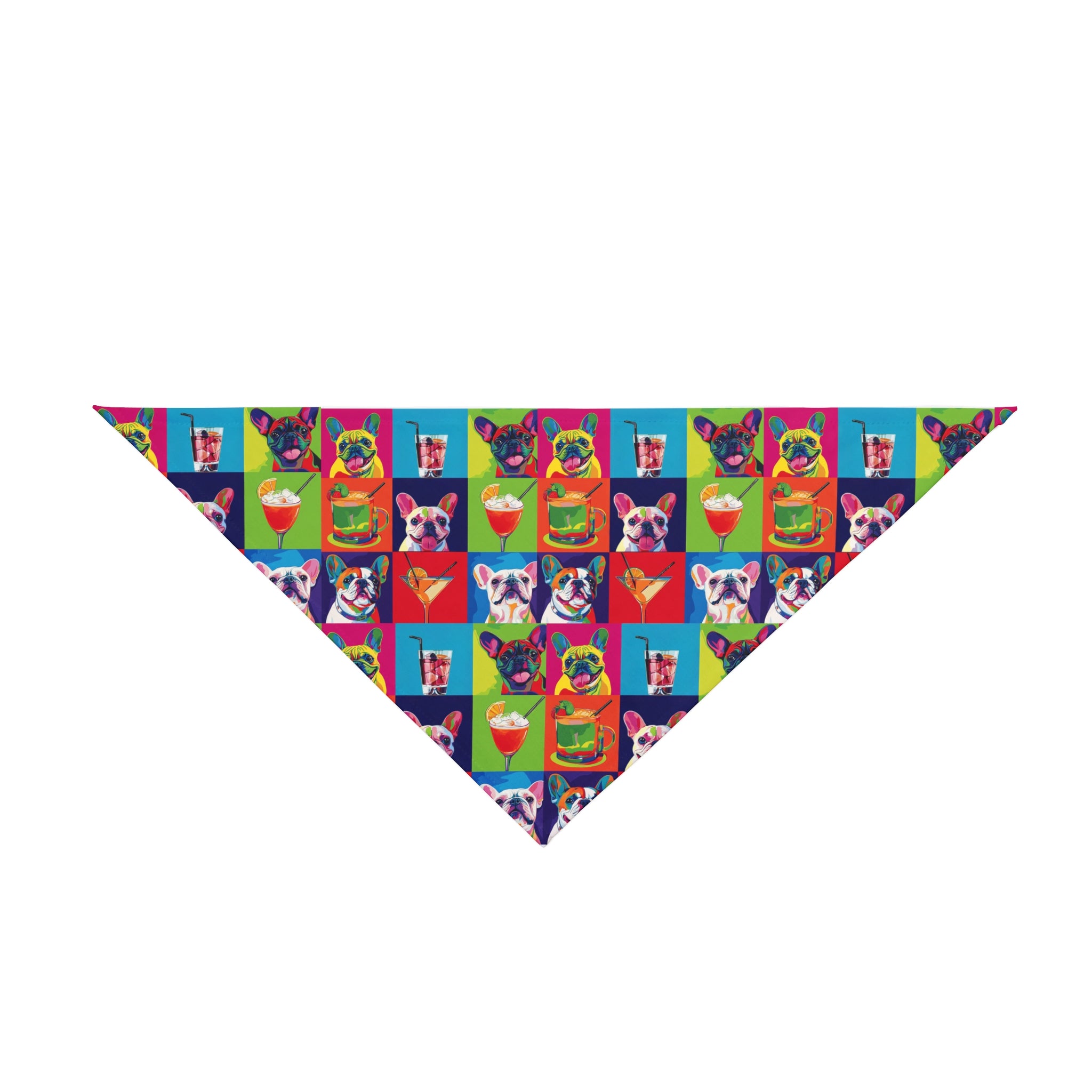 Bark & Sip Pop Art Dog Bandana (French)