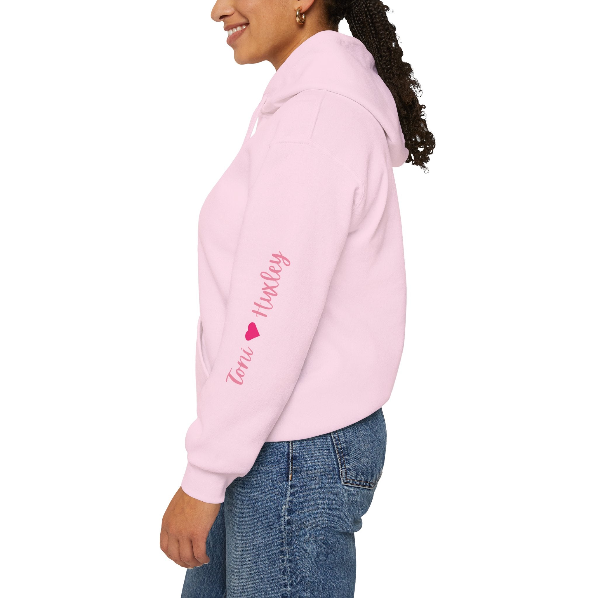 Personalized Paw-fect Love Valentine’s Unisex Heavy Blend™ Hooded Sweatshirt (English)