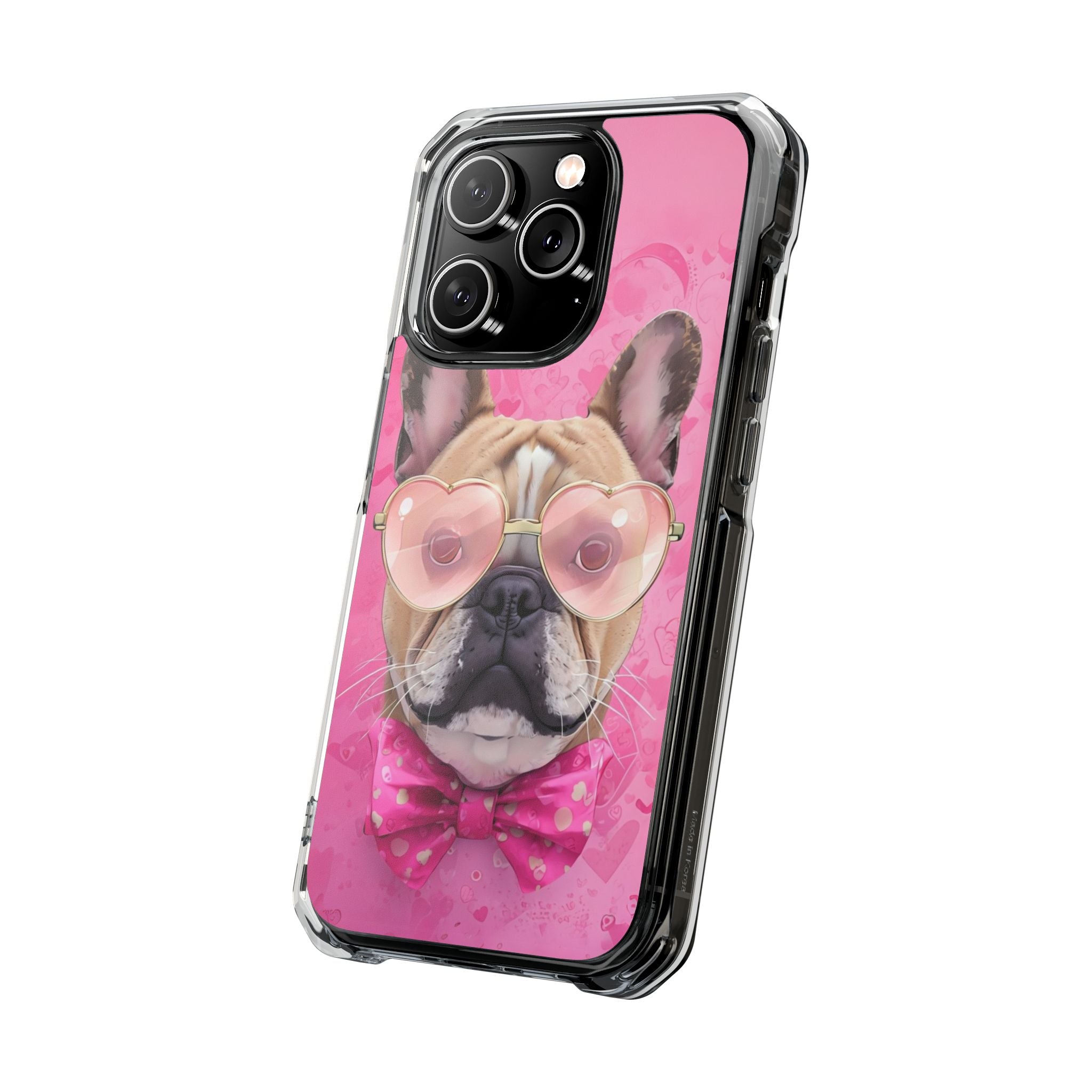 Puppy Love Protection Valentine's Day Phone Case (French)