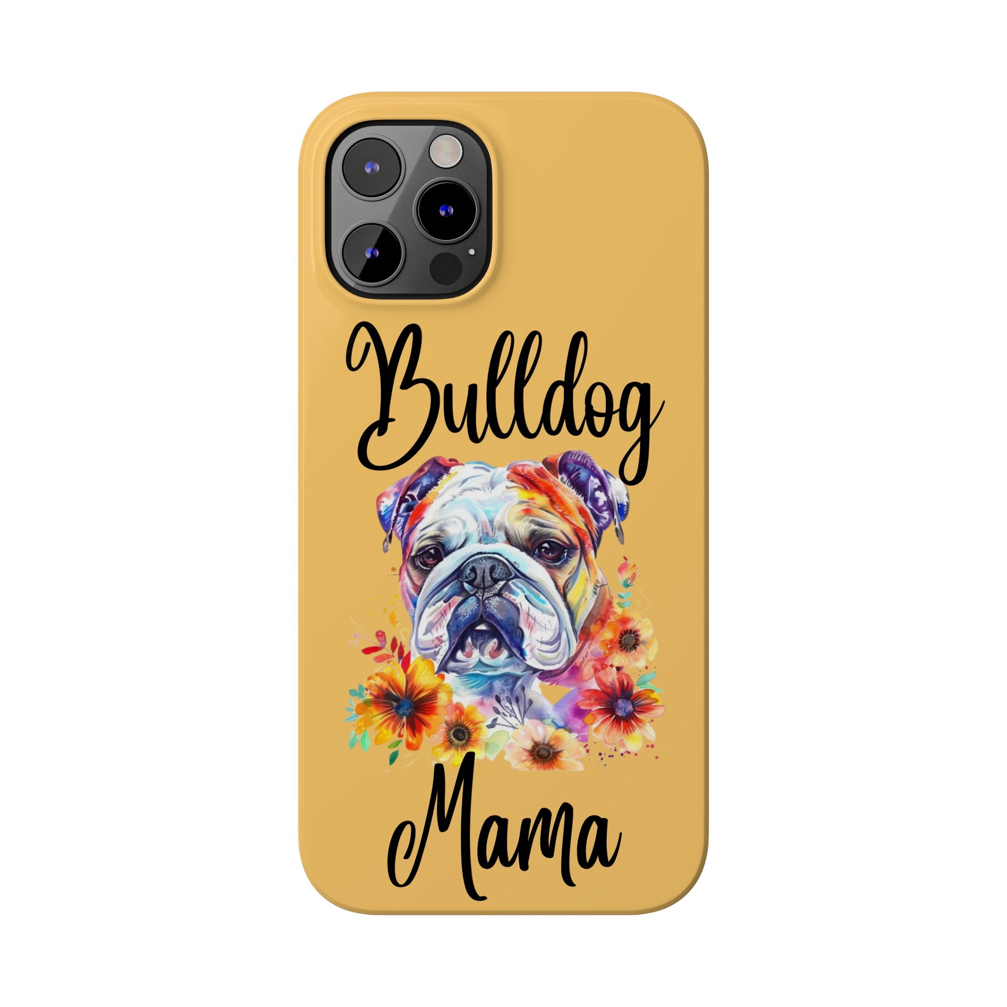 Bulldog iPhone Cases (Engish/watercolor)